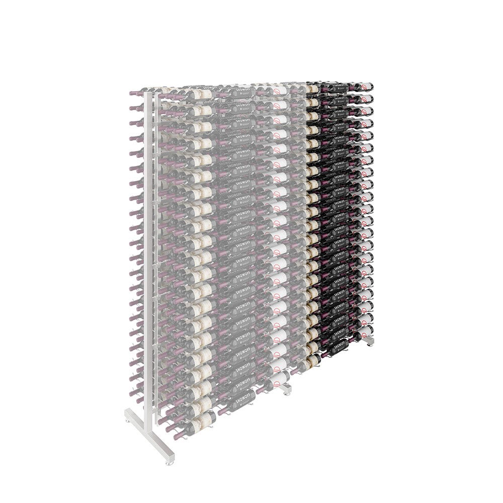 378 Bottle 7 Foot DLX Island Display Extension - Premium Wine Rack for Home Bar, Kitchen, or Restaurant Storage - Perfect for Wine Enthusiasts and Commercial Use