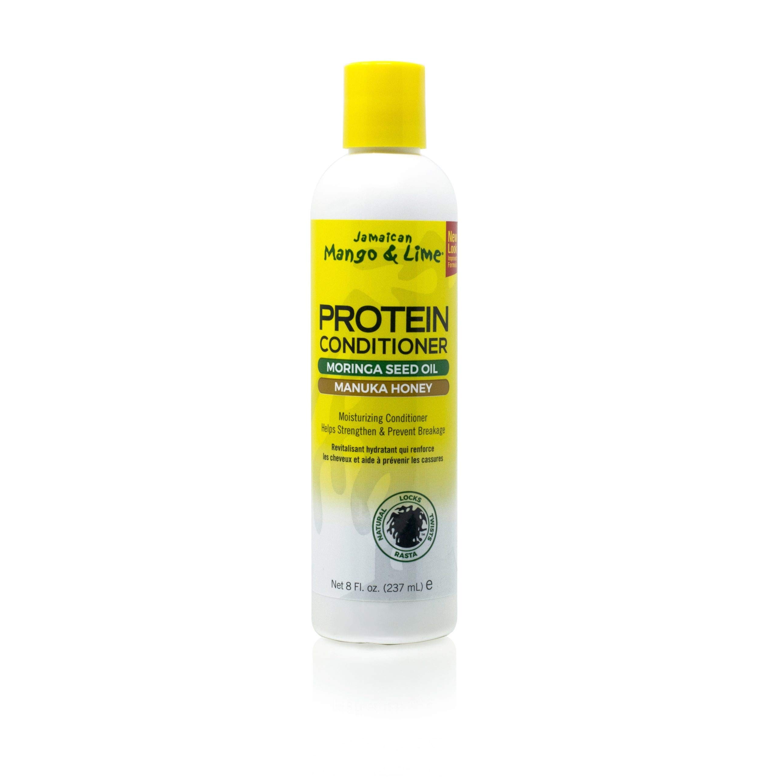 Jamaican Mango & Lime Protein Conditioner for Deep Moisturizing - 8 Oz Hair Treatment for Dry, Damaged & Curly Hair - Perfect for Daily Use & Salon-Quality Results
