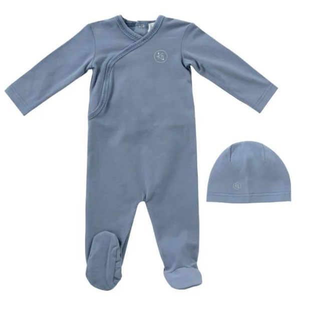 KIPP LOGO WRAP STRETCHIE WITH HAT (3M 6M) - Soft Baby Headband & Hat Set for Newborn Photography, Baby Shower Gifts, and Infant Fashion Accessories