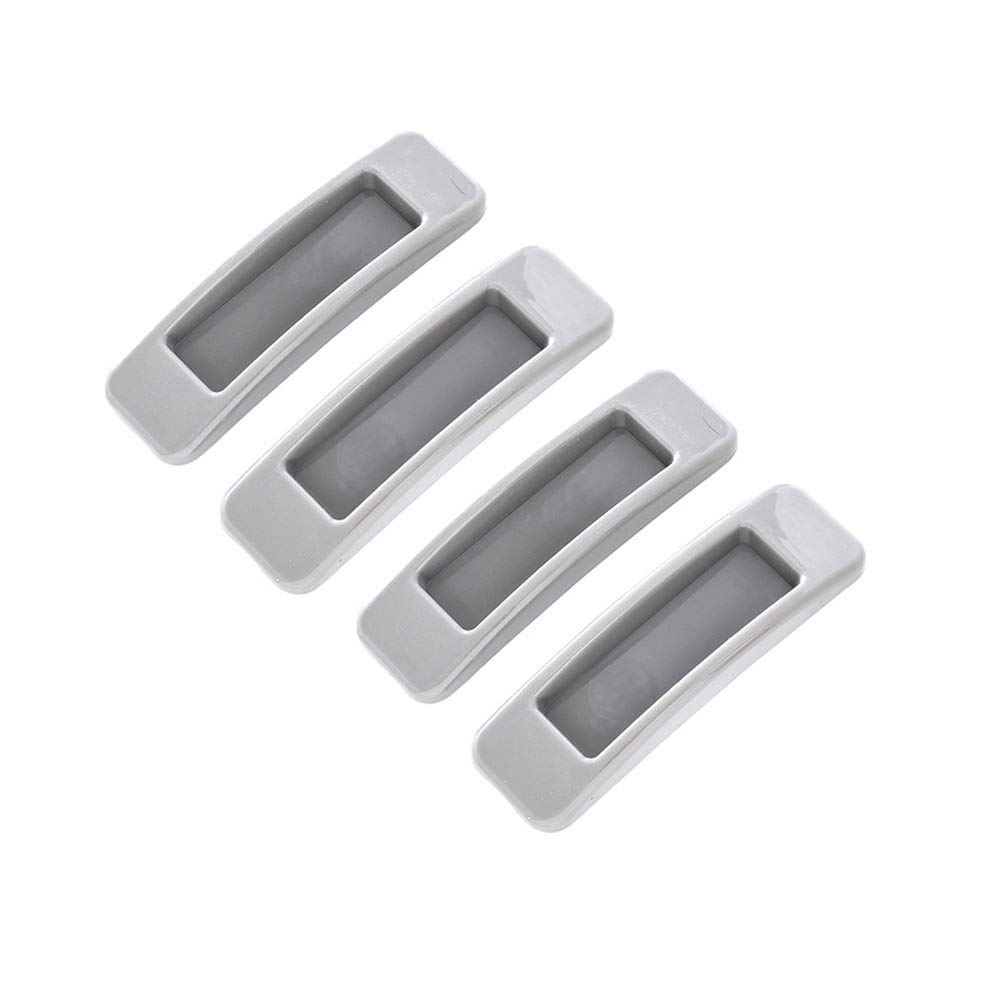 VPANG 4-Pack Self-Adhesive Cabinet & Drawer Handles - Multipurpose Instant Stick-On Handles for Kitchen Cabinets, Doors & Windows - Easy Installation, Convenient Opening - Gray (Perfect for Home, Office & RV Organization)