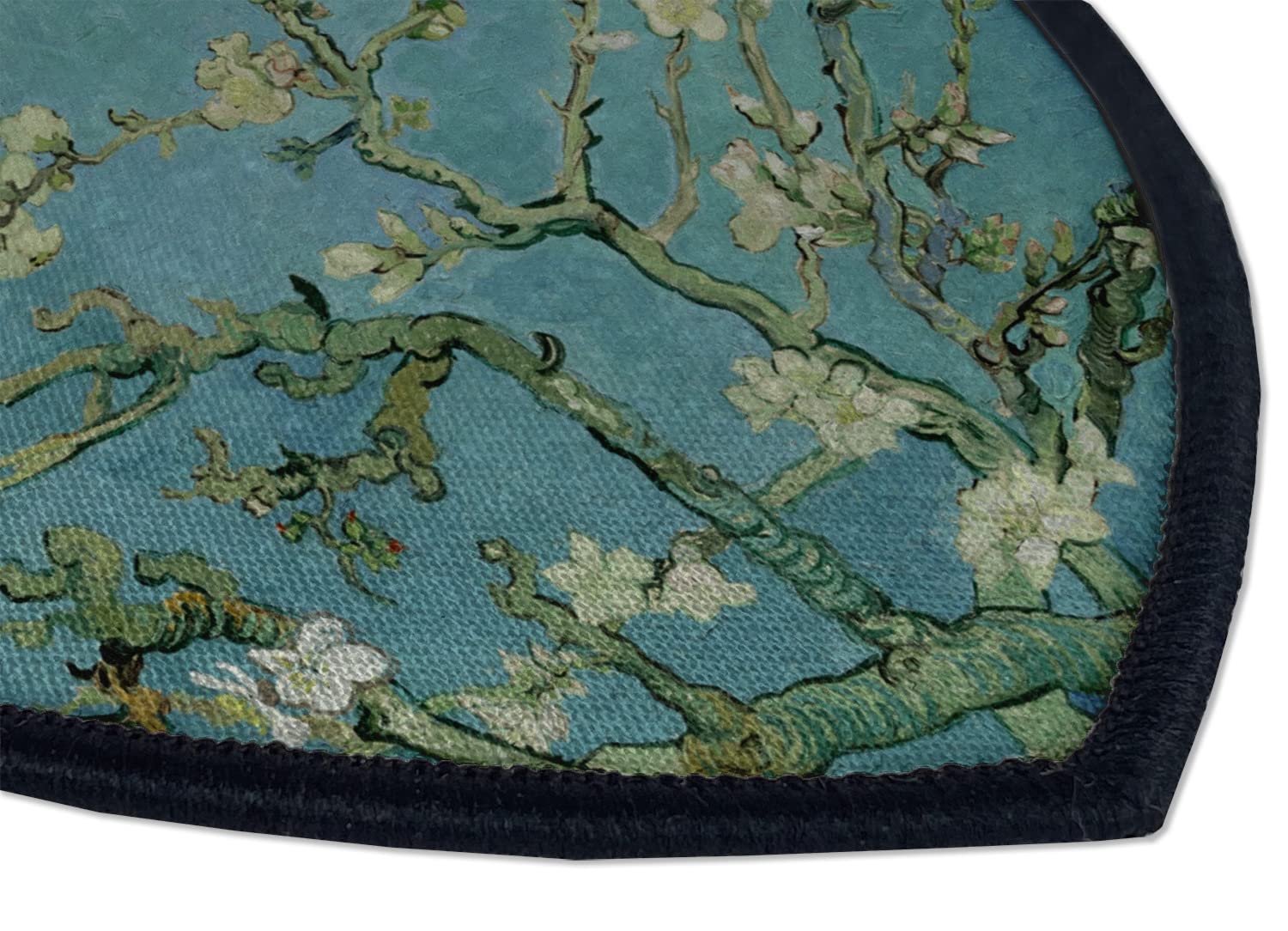 Van Gogh Almond Blossoms Iron On Patch - Premium Embroidered Rectangle Applique for Jackets, Bags & DIY Crafts - Art Inspired Fashion Accessory