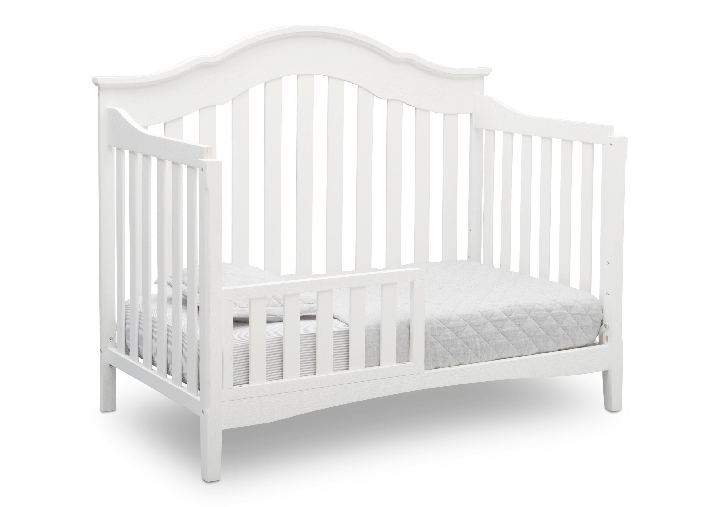 Farmhouse Style 6-in-1 Convertible Baby Crib - Toddler Bed, Daybed & Full-Size Bed | Nursery Furniture for Newborn to Teen | Perfect for Small Spaces & Modern Nurseries