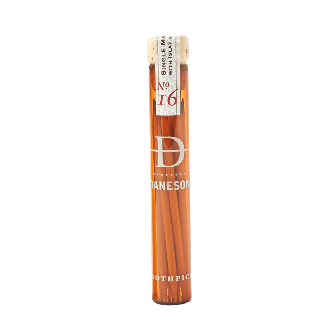 Daneson Naturally Flavored Toothpicks - Single Malt No. 16 | Premium Wooden Toothpicks for Fresh Breath & Oral Care | Perfect for After Meals, Travel & Gifts
