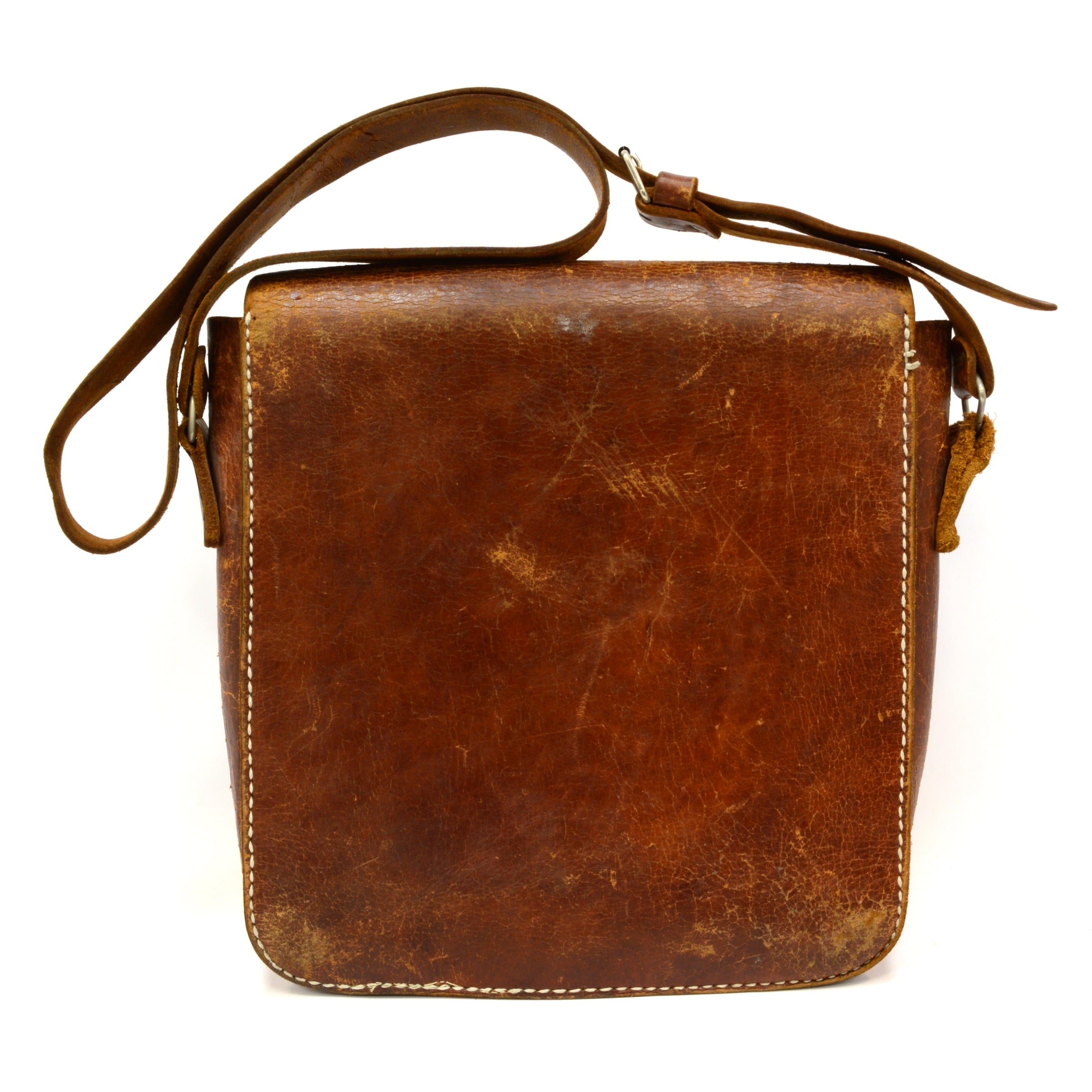 Vintage Antique Brass Train Tag - Delaware Lackawanna & Western Railroad Leather Bag - Rare Collectible - Perfect for Train Enthusiasts & Vintage Fashion Accessories