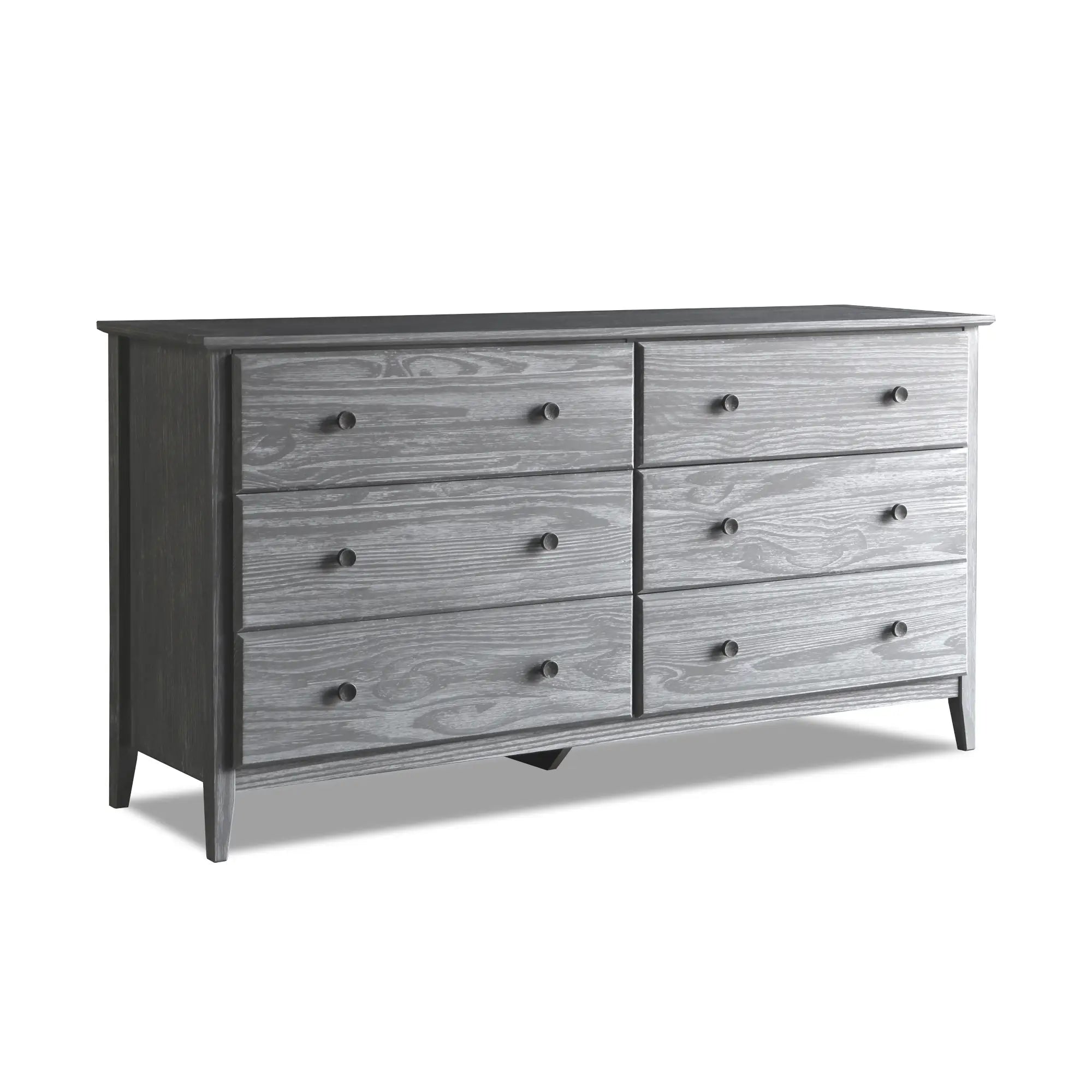 Greenport 5-Piece Bedroom Set - Queen Size Bed Frame, Nightstand, Dresser & Mirror - Modern Farmhouse Furniture for Master Bedroom or Guest Room