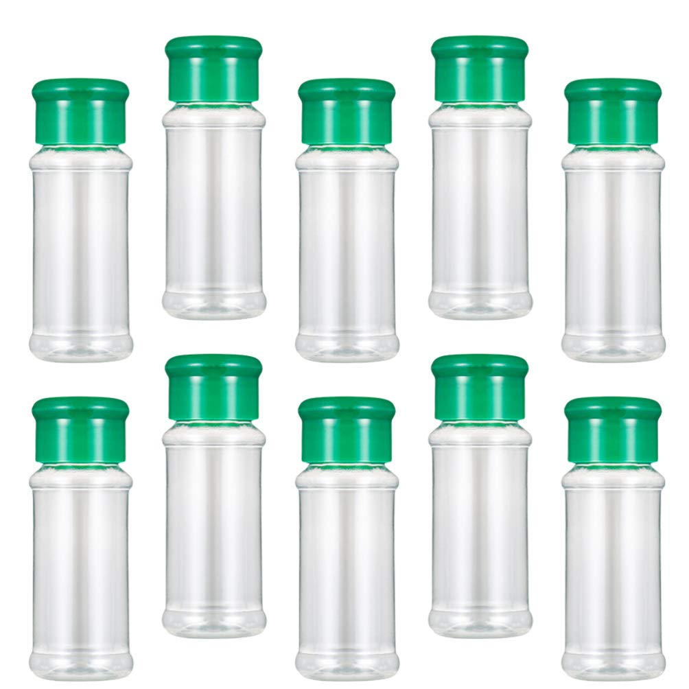 HEMOTON 40-Piece Plastic Spice Shaker Set with Lids - Castor Sugar Dispenser, Pepper Bottle, Seasoning Jars for Kitchen, Restaurant & Home Use - Perfect for Salt, Pepper, Spices & Condiments