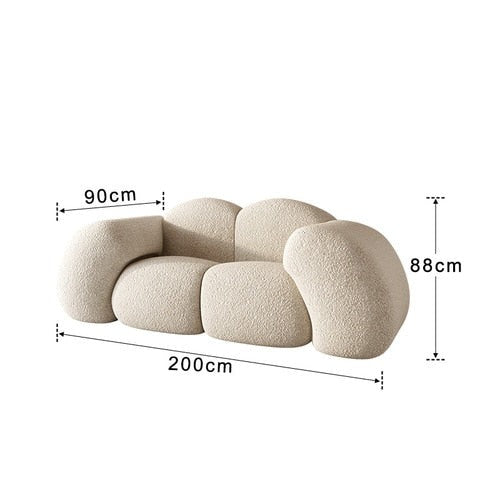 Cloud Shaped Sofa - Ultra Soft Lounge Chair for Living Room, Bedroom & Nursery | Perfect for Relaxing, Reading & Napping