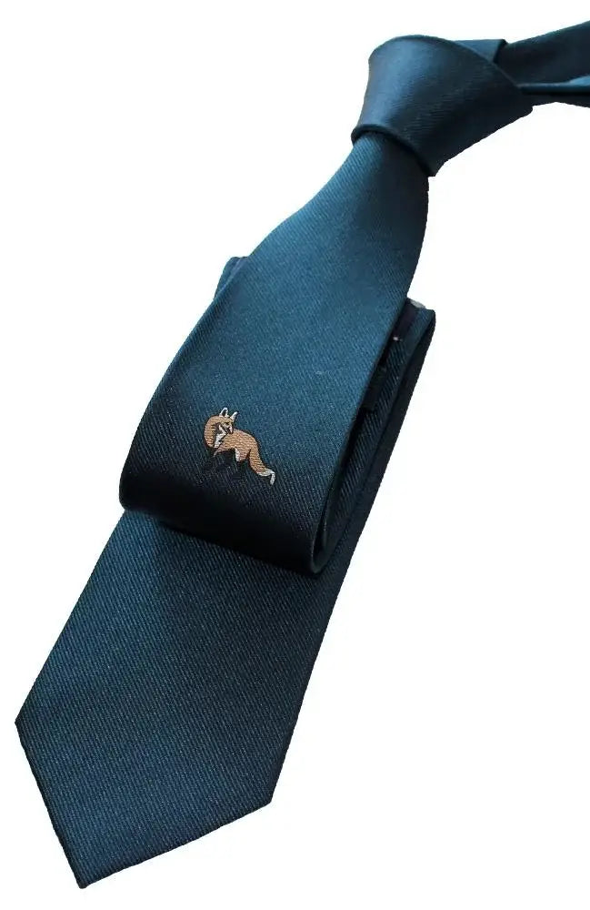 LA Smith Country & Hobby Fox Silk Neckties for Men - Premium Handmade Ties for Business, Weddings & Formal Occasions