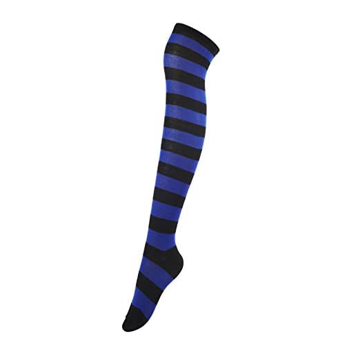 1 Pair - Blue and Black Stripes