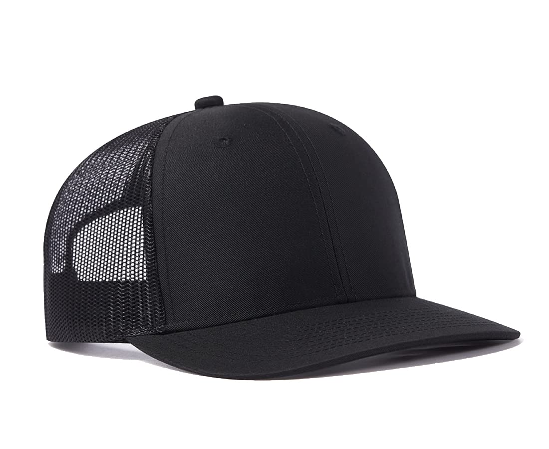 Quanhaigou Trucker Hat - Breathable Mesh Snapback Baseball Cap for Men & Women - Adjustable Unisex Outdoor Hat for Hiking, Running, and Casual Wear
