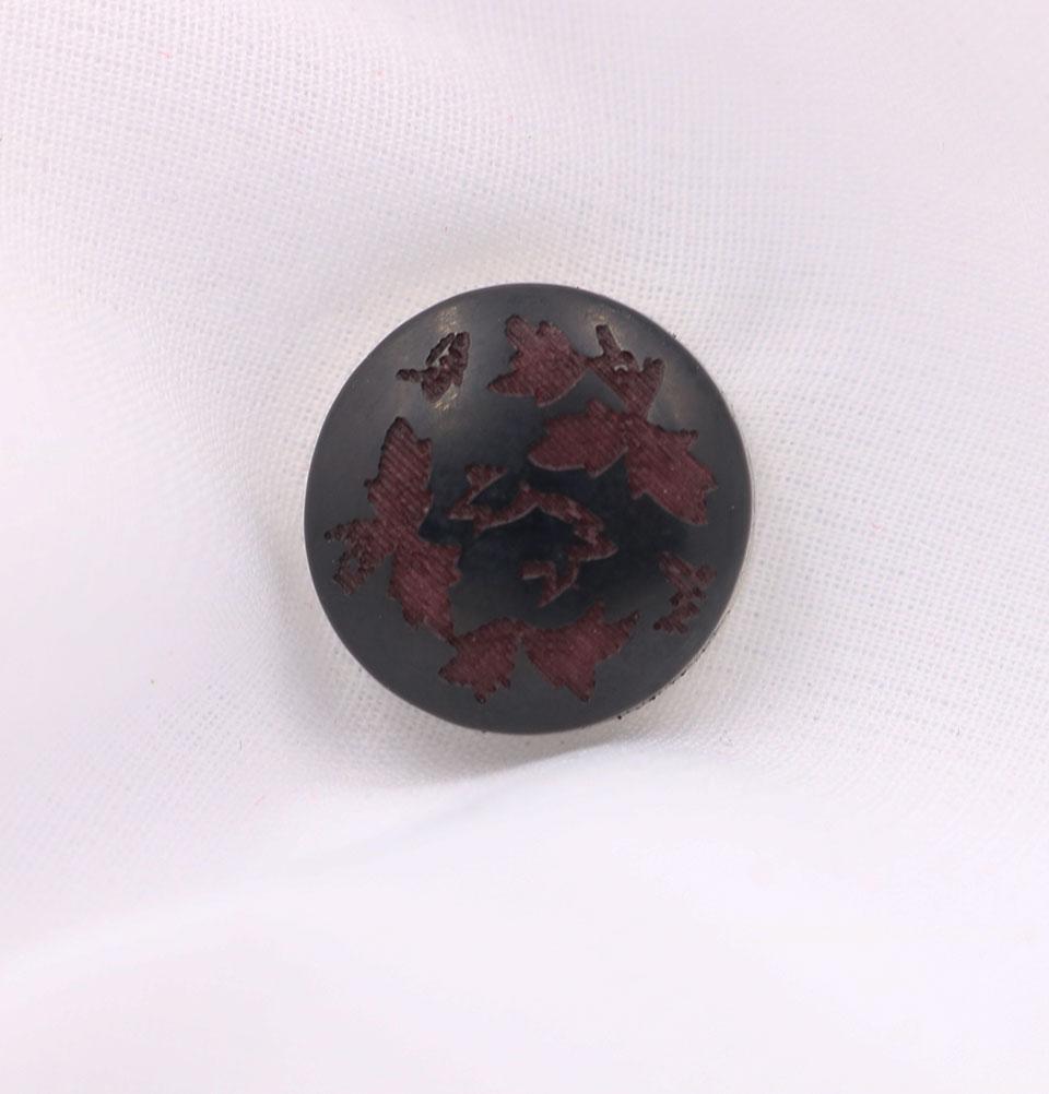 Stylish Abstract Magnetic Hijab Pin in Burgundy - Secure & Fashionable Headscarf Accessory for Women - Perfect for Daily Wear, Work, and Special Occasions