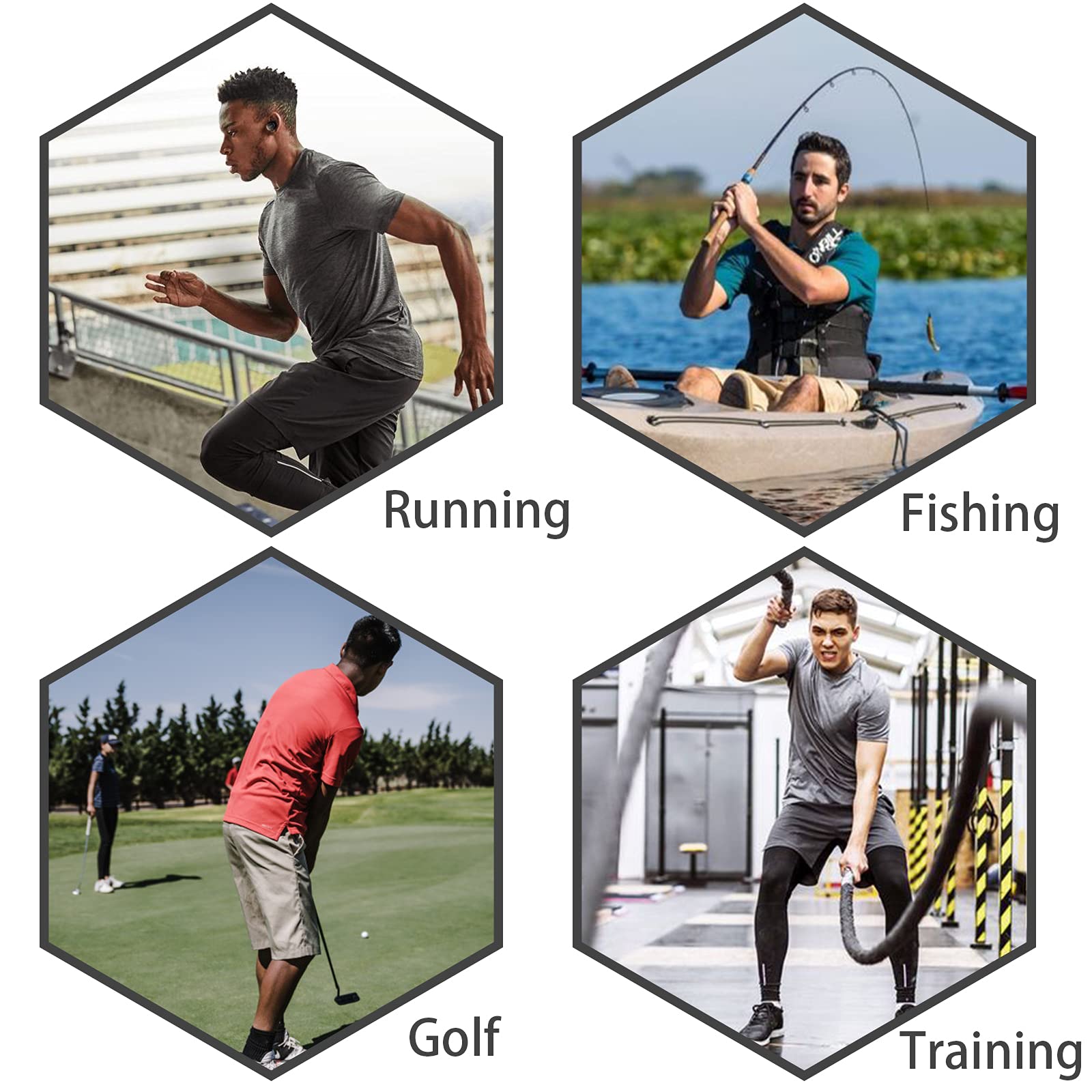 **Men's Moisture-Wicking Short Sleeve Golf Polo Shirts – Breathable Quick-Dry Performance Shirt for Golf, Tennis & Casual Wear**