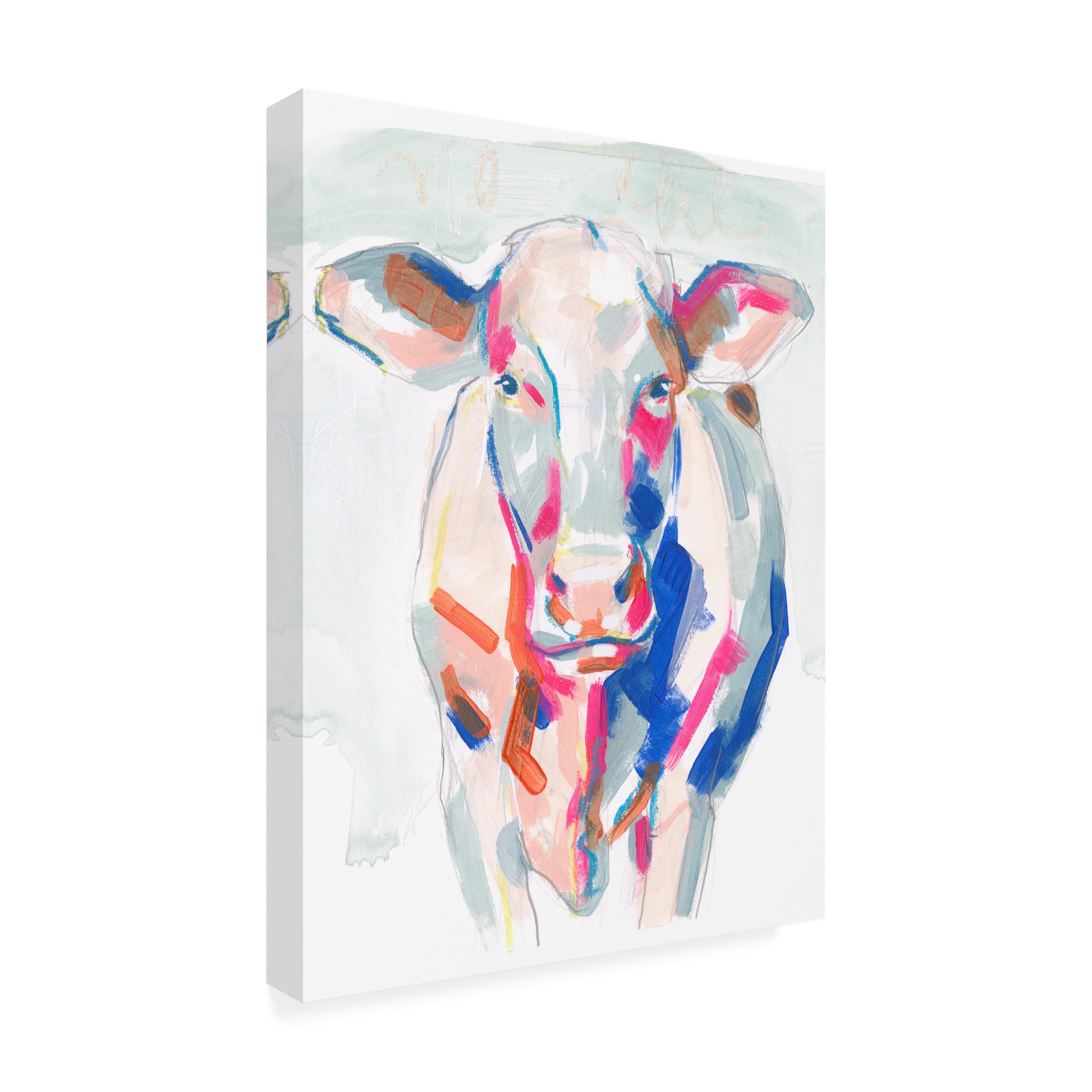 Jennifer Paxton Parker 'Fluorescent Farm III' Canvas Wall Art - Modern Farmhouse Decor for Living Room, Bedroom & Office
