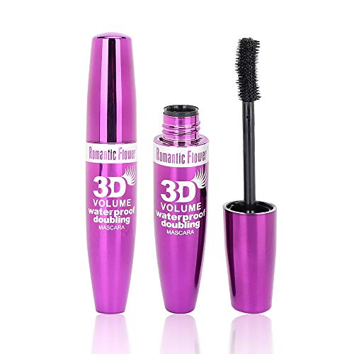 Waterproof Silk Fiber Lash Mascara - Lengthening & Volumizing for Dramatic Eyelashes | Long-Lasting, Smudge-Proof & Hypoallergenic Formula (Black) | Perfect for Day to Night Wear, Special Occasions & Sensitive Eyes
