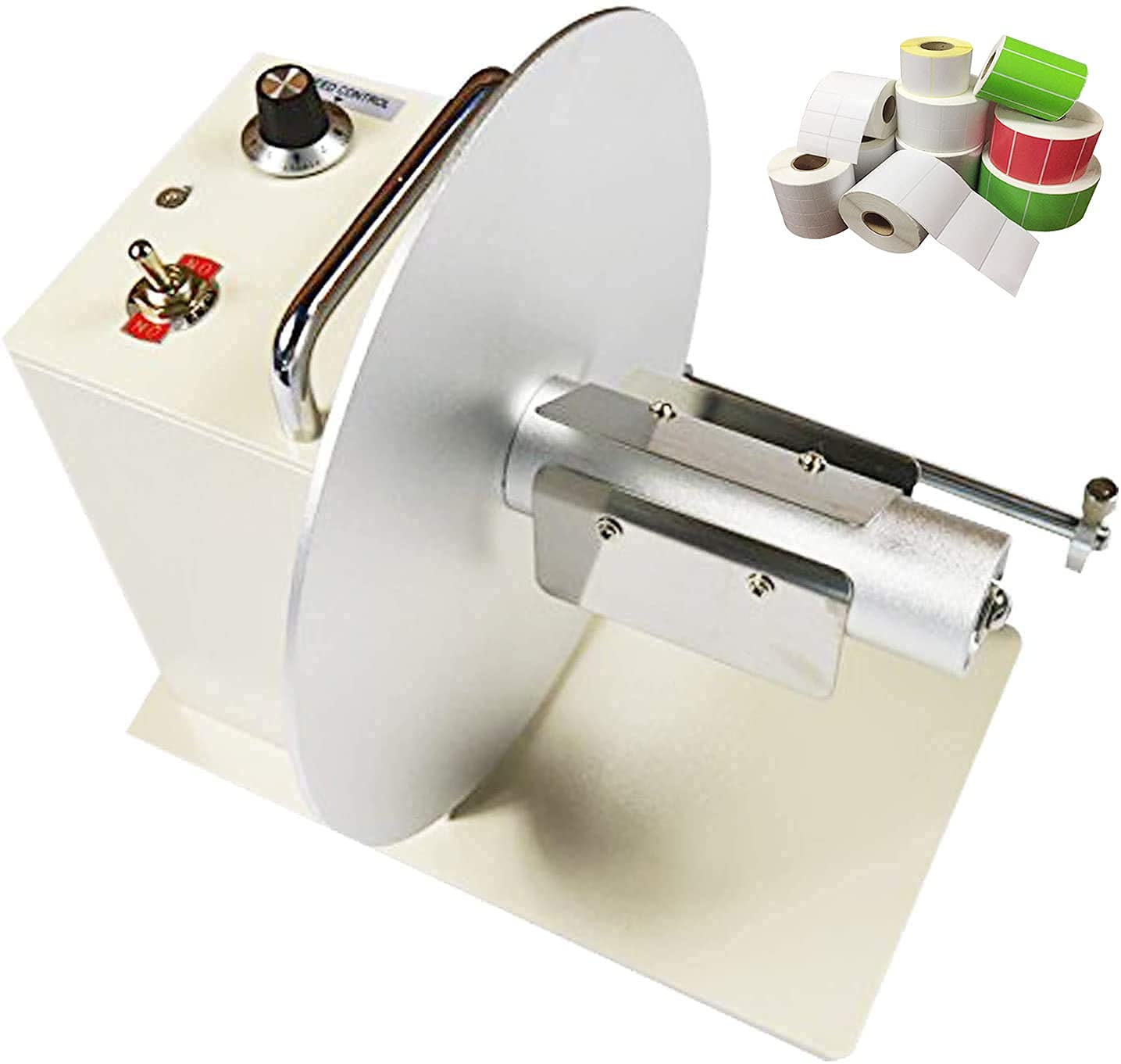 TECHTONGDA Automatic Electric Label Rewinder Machine with Speed Adjustment - 9