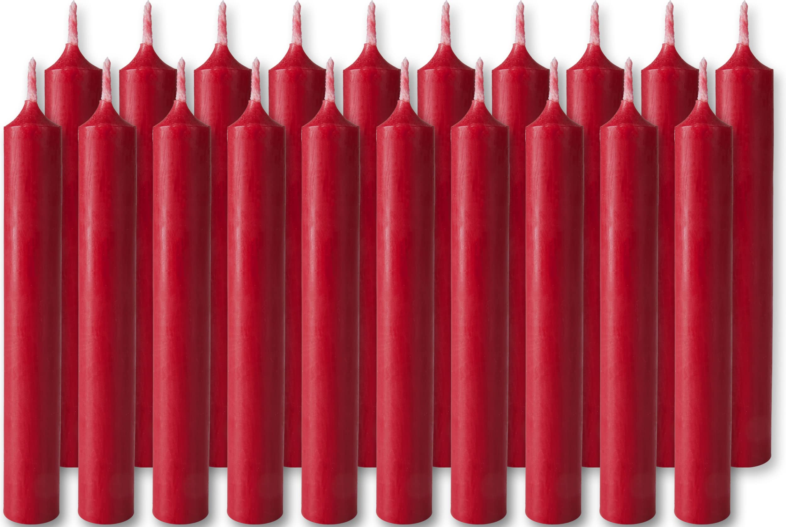 BRUBAKER Mini Taper Candles 200pcs - Dark Red Bordeaux - 3.75