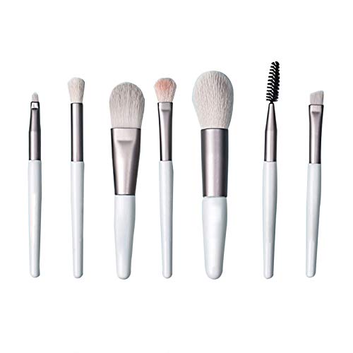 7Pcs Makeup Brush Set - Soft Foundation Eyeshadow Blusher Brushes for Women | Perfect for Daily Makeup & Travel