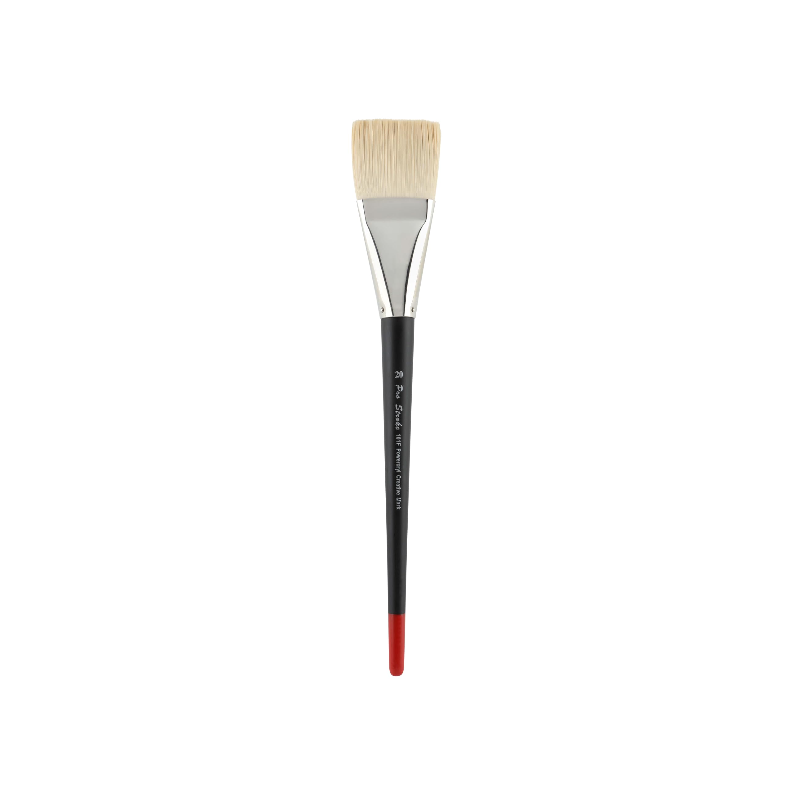 Creative Mark Powercryl Ultimate Acrylic Paint Brushes - Flat #20 | Professional Artist Paint Brushes with 3 Synthetic Hair Diameters | Perfect for Heavy Acrylics, Water-Soluble Oils & Mixed Media | Ideal for Canvas Painting, Art Classes & DIY Projects