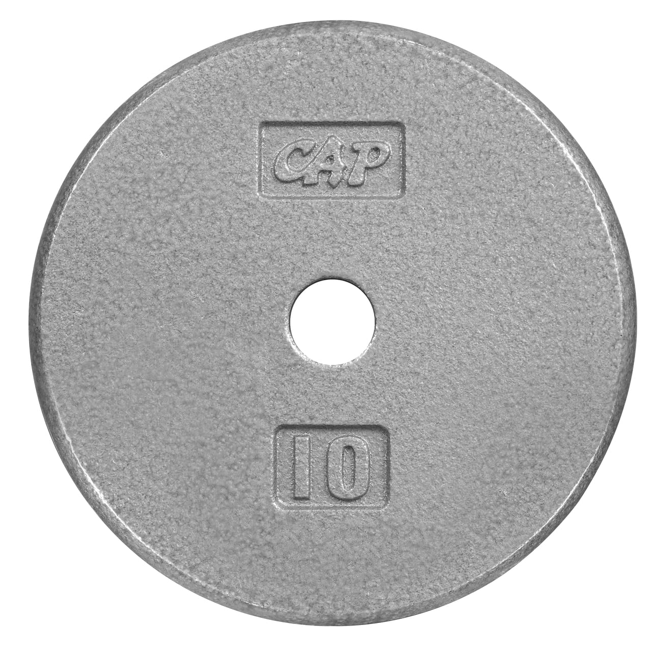 CAPHAUS Grey Cast Iron Weight Plates - 1-inch Center Hole for Standard Barbells & Dumbbells (1.25LB to 50LB Options) - Perfect for Home Gym, Strength Training & Weightlifting Workouts