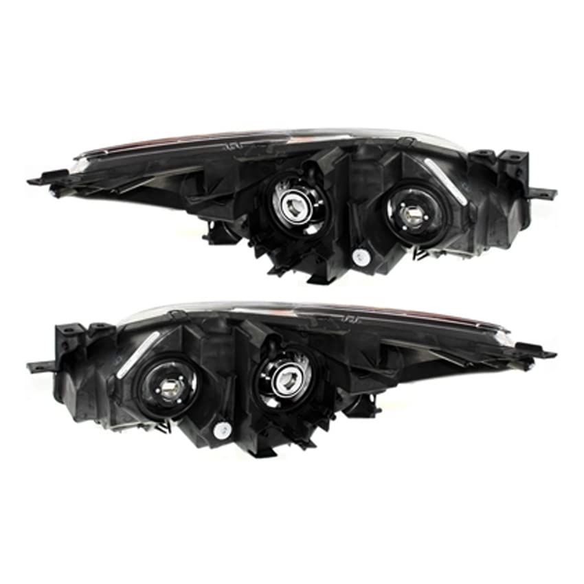 RAREELECTRICAL New Halogen Headlight Replacement for Mazda 3 GX GT Sedan 2010-2013 - Compatible with Part Numbers BBM4-51-0K0K, BBM4510K0K, BBM4-51-0L0K, BBM4510L0K, MA2519130, MA2518130 - Perfect for Night Driving & Enhanced Visibility
