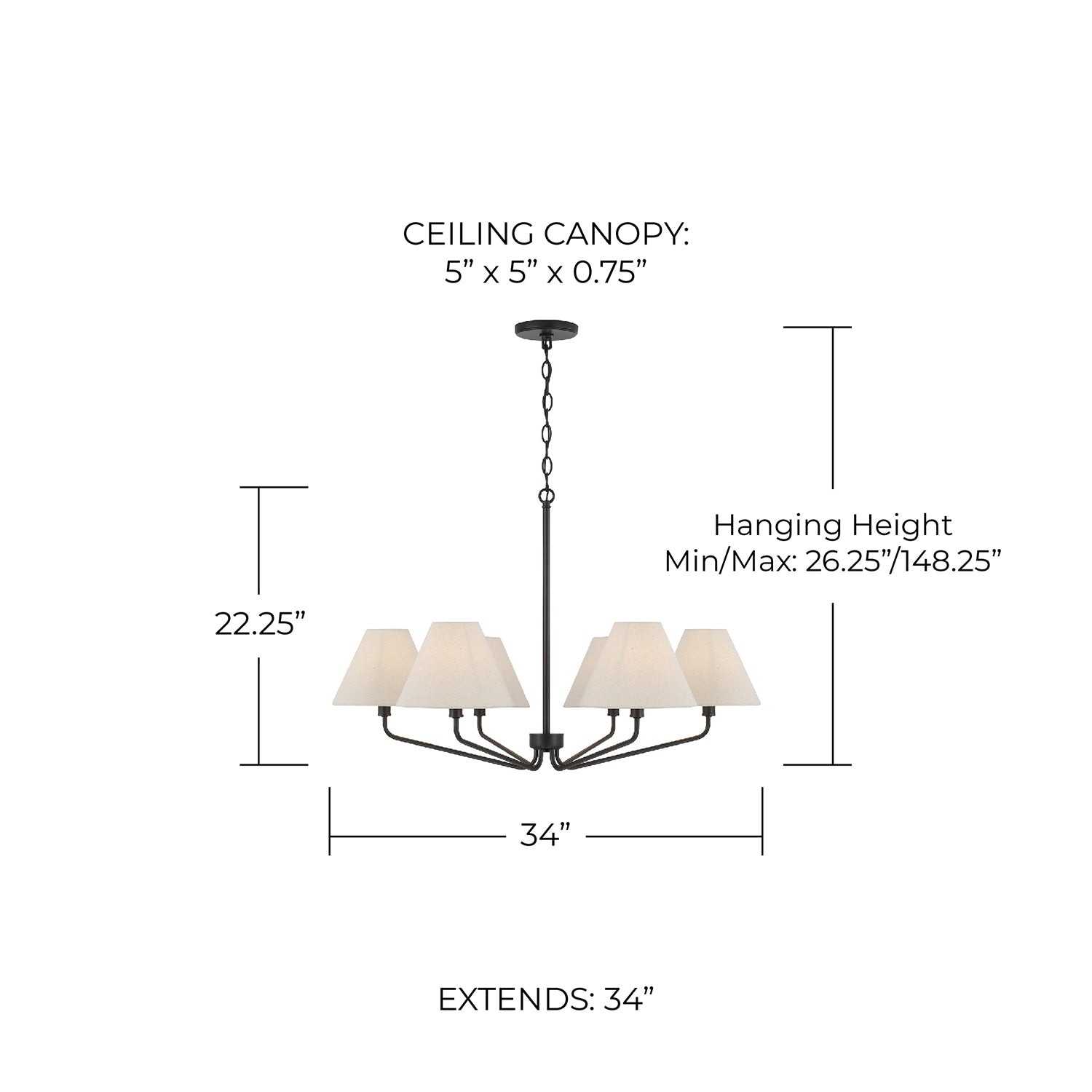 James Chandelier - Elegant Crystal Ceiling Light Fixture for Dining Room, Living Room & Bedroom | Modern Luxury Lighting for Home Decor