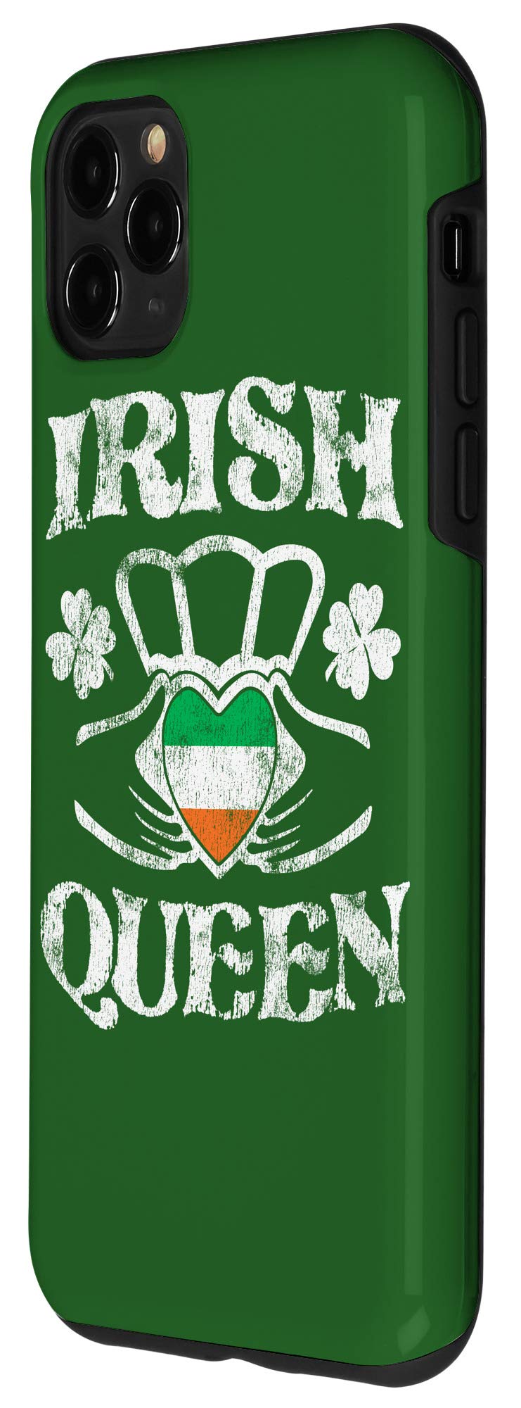 iPhone 11 Pro Max Case with Irish Queen Claddagh Ring Design - Perfect for St. Patrick's Day, Irish Heritage Celebrations & Everyday Protection