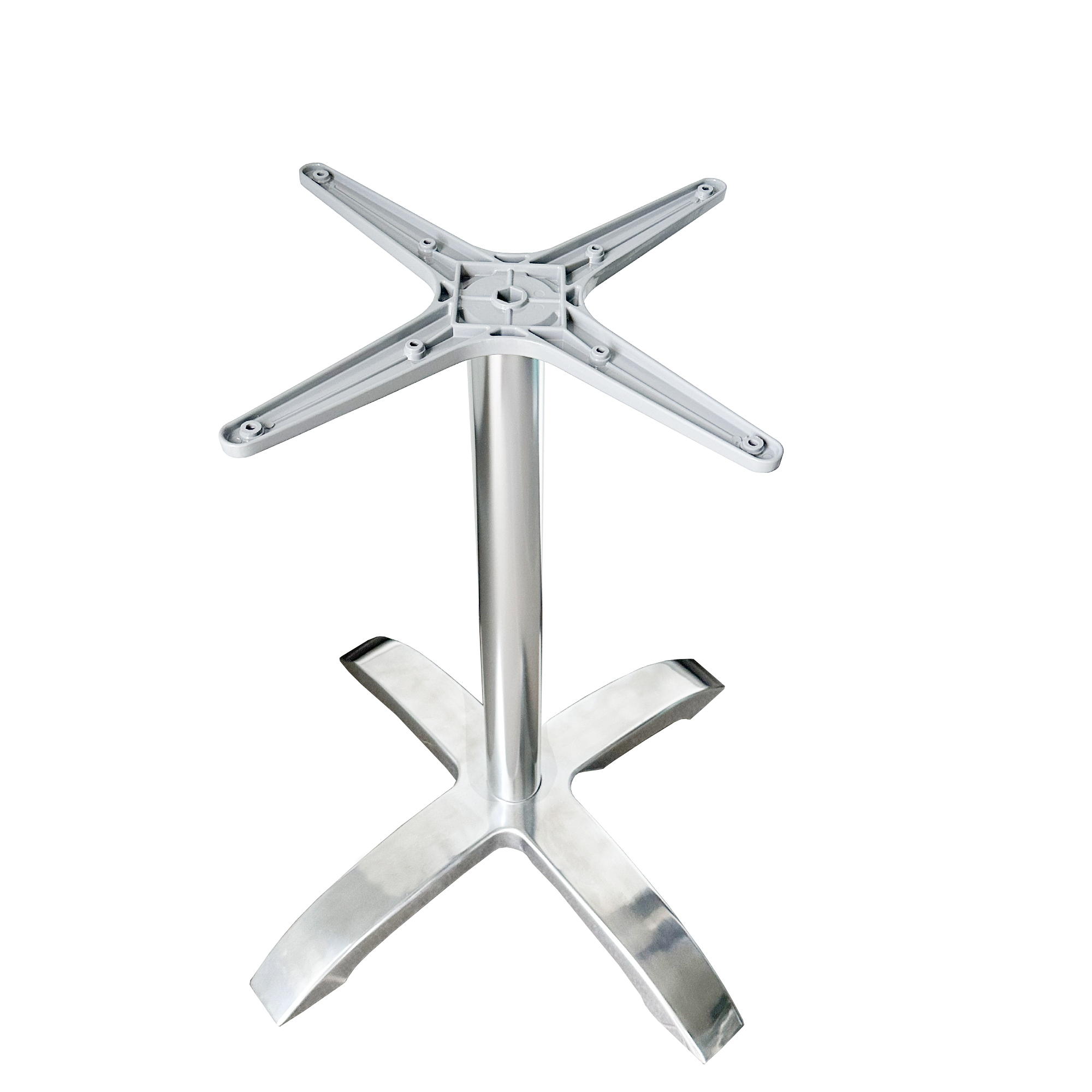 YW ATB 001 Aluminum Dining Table Base - 28.3 Inch Height Metal Table Legs for Kitchen, Restaurant & Outdoor Dining Furniture