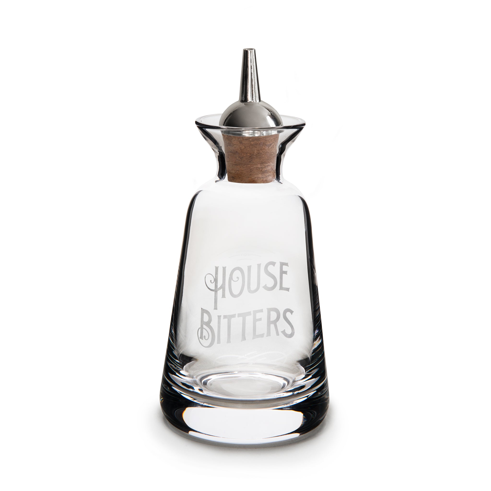FINEWELL™ Engraved Bitters Bottles - Silver Plated Dasher Top, 3oz (90ml) - Vintage Style for Cocktails, Home Bar & Gifts - Perfect for Mixologists & Home Bartenders