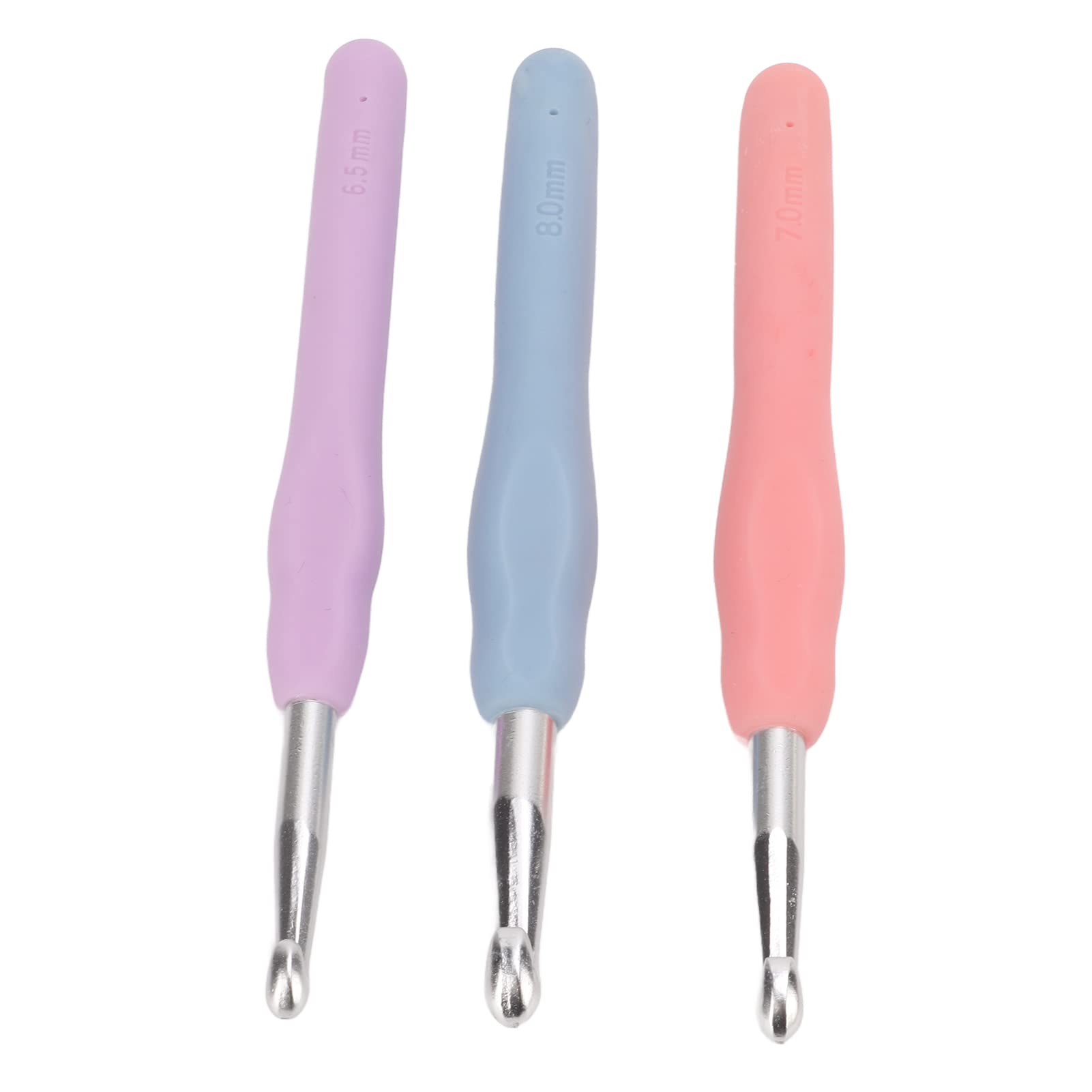 Premium Crochet Hook Set - Ergonomic Plastic & Aluminum Crochet Needles with Stitch Markers - Perfect for DIY Yarn Crafts, Amigurumi, Blankets & Knitting Projects