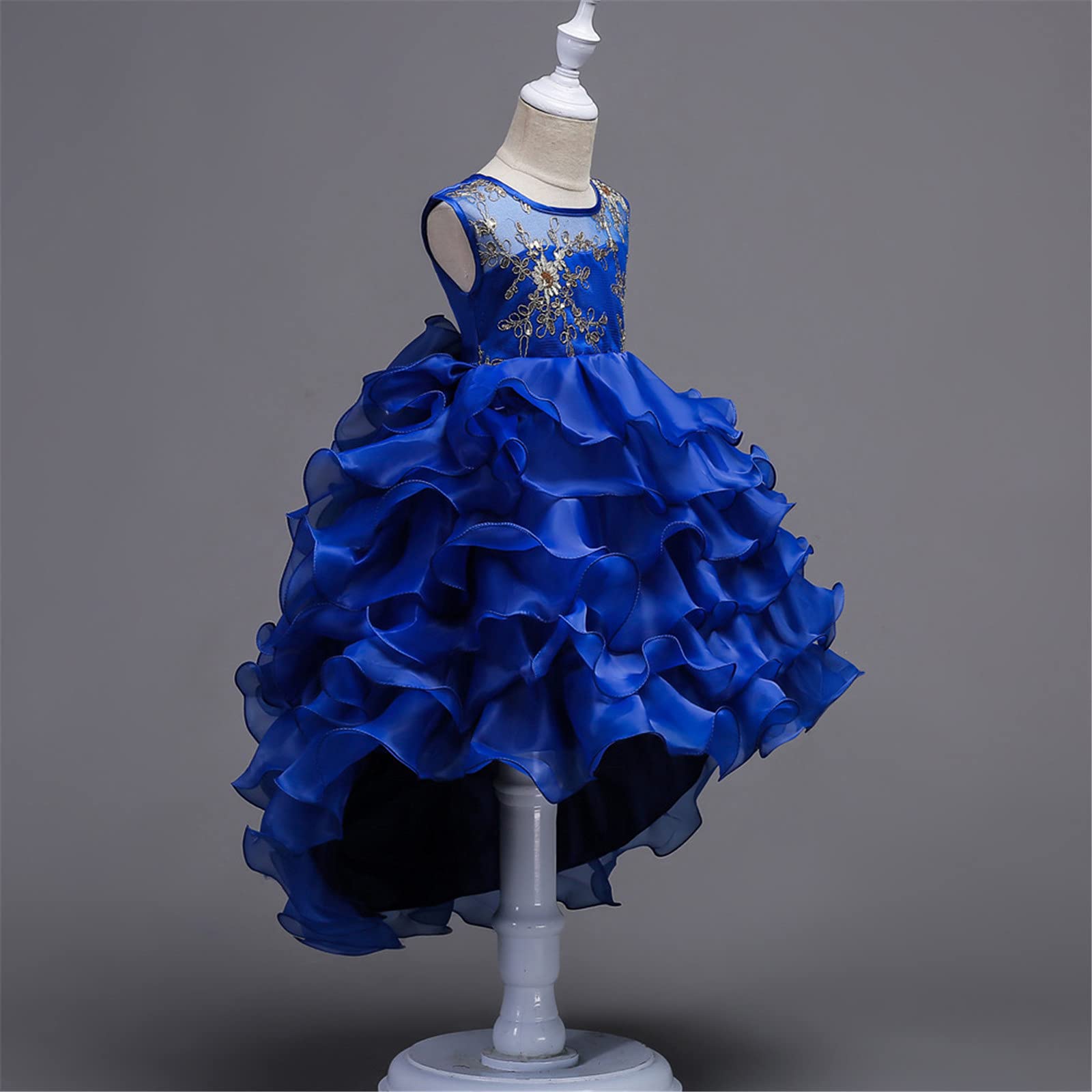**Princess Dress for Girls - Fluffy Performance Costume for Kids Birthday Party & Cake Smash Photo Shoot**
