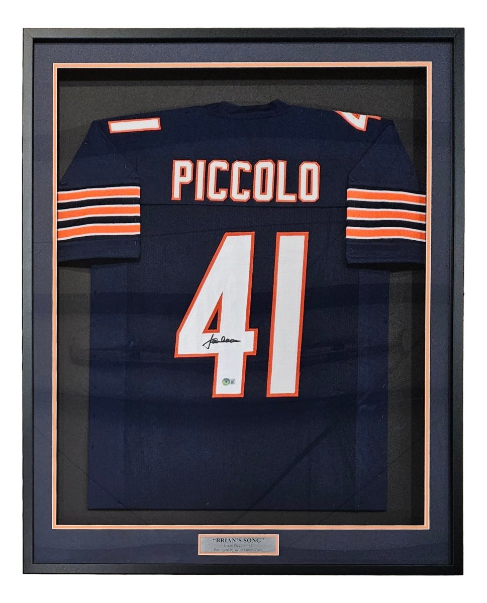 James Caan Autographed Framed Memorabilia - Brian's Song Brian Piccolo Chicago Bears NFL Football Jersey - Perfect for Sports Collectors, Movie Fans & Man Cave Decor