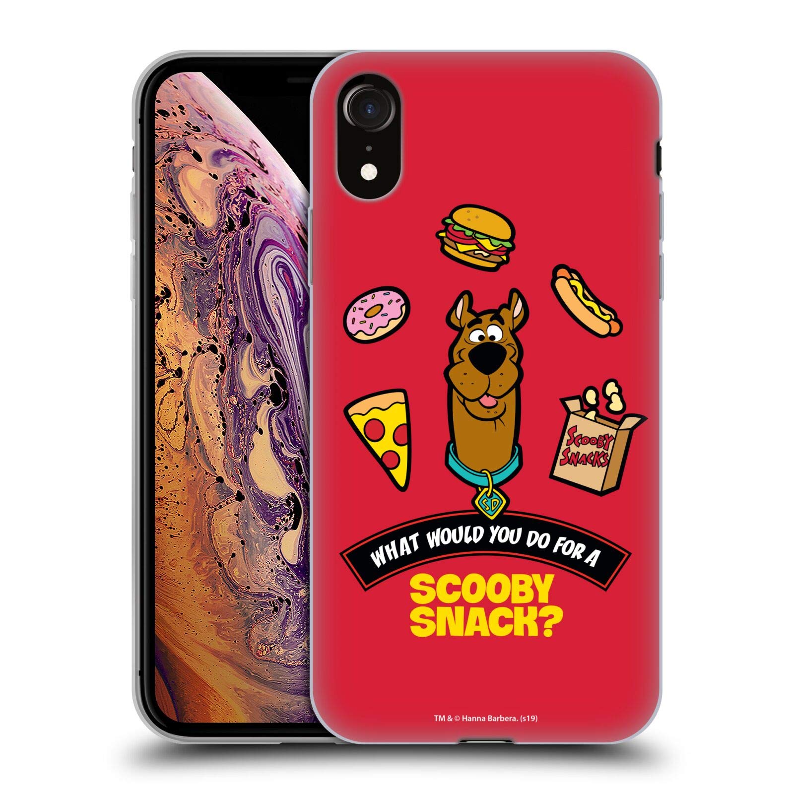 Officially Licensed Scooby-Doo Soft Gel Phone Case for Apple iPhone XR - Cute Cartoon Character Protective Cover for Snacks Lover, Kids & Teens (Perfect for School, Travel & Everyday Use)