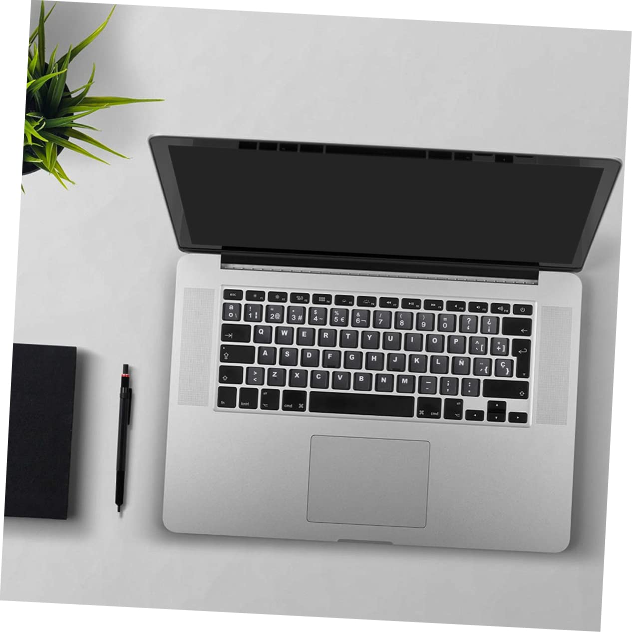 5-Pack Keyboard Stickers - English Alphabet Letter Labels for Laptop & Computer Keyboards - Durable Keyboard Skin Replacement for Typing & Coding (Black/White) - Perfect for Office, School & Gaming Setups