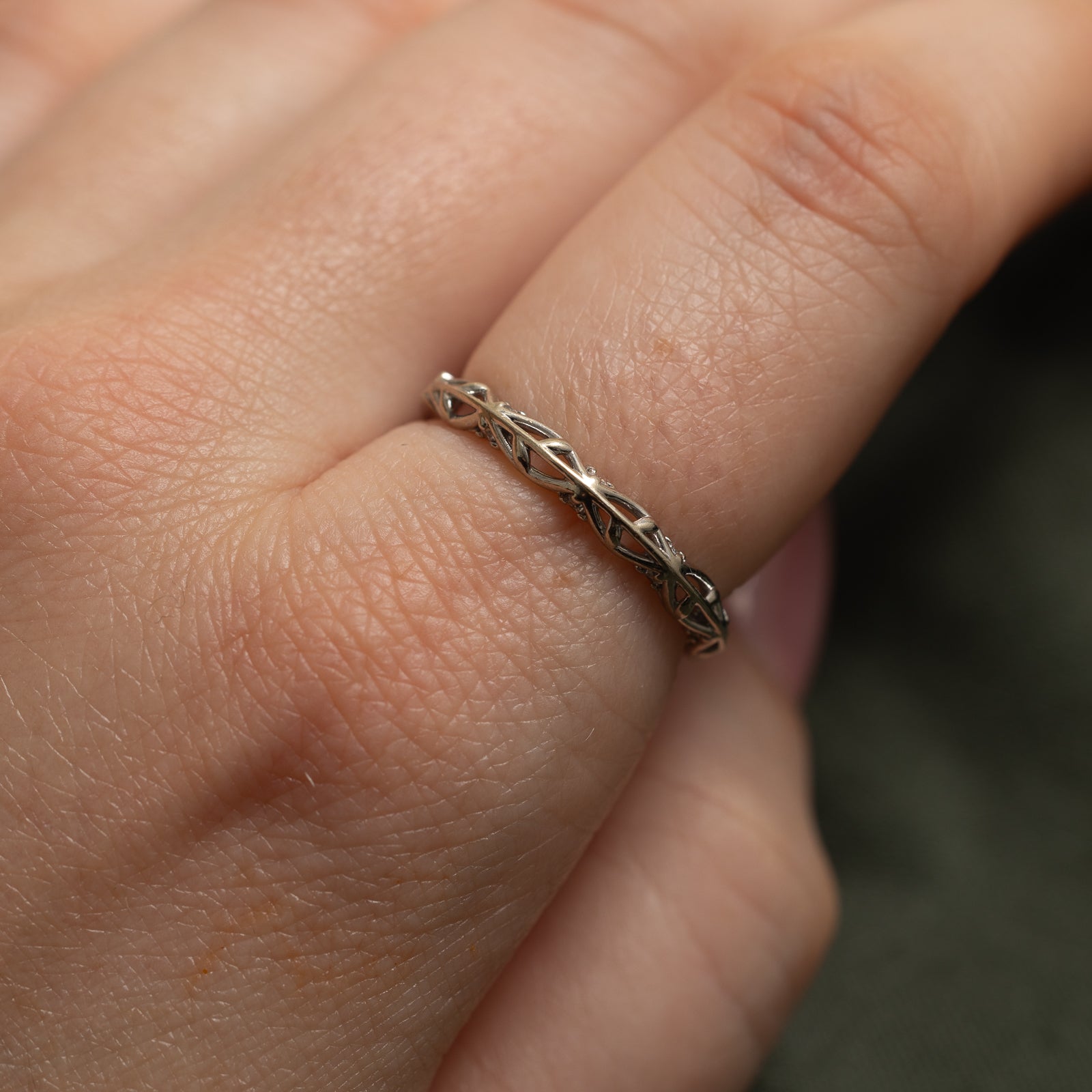 0.04ctw Diamond Openwork Ring for Women - Size 7.75 | Elegant Wedding, Engagement, Anniversary Gift | Perfect for Everyday Wear & Special Occasions