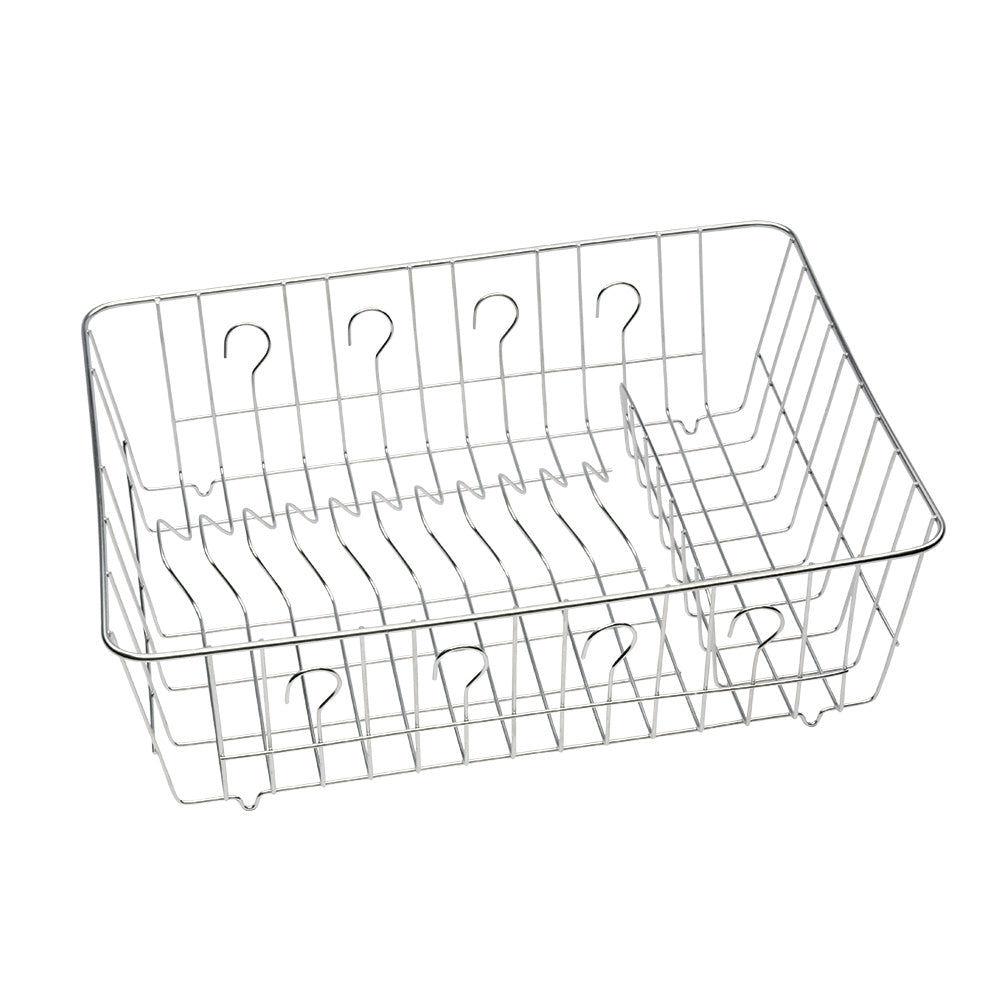 Stainless Steel Deep Dish Drainer - Heavy Duty Kitchen Sink Rack for Drying Plates, Bowls & Utensils | Perfect for Dishwashing, Organizing & Space Saving in Small Kitchens