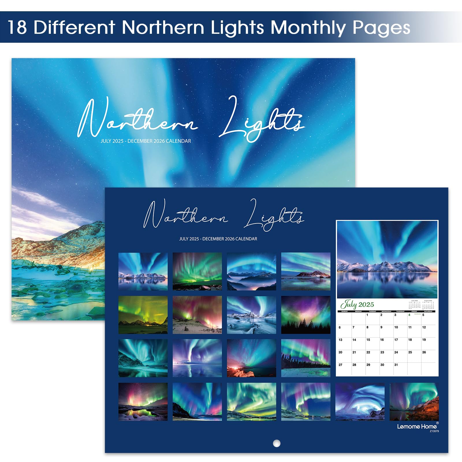 2025-2026 Wall Calendar | 18-Month Planner July 2025 to December 2026 | 8.5