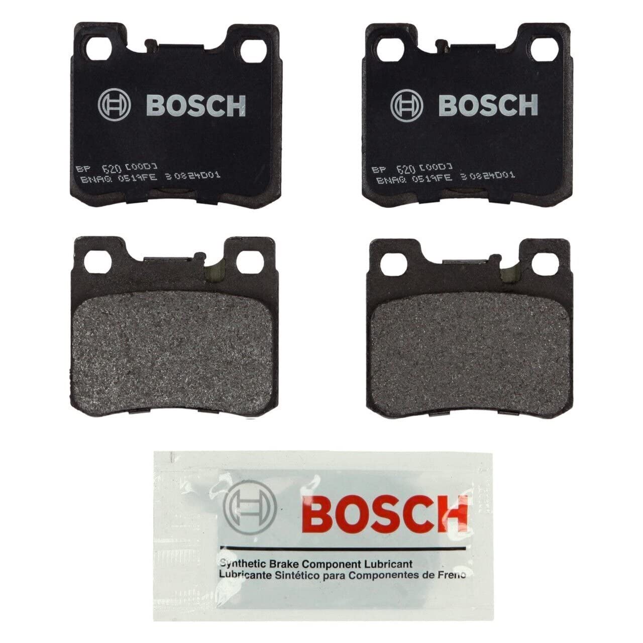 Bosch BP620 Disc Brake Pads - High Performance Ceramic Brake Pads for Smooth & Quiet Stopping | Compatible with Multiple Vehicle Models | Perfect for Daily Commuting, Highway Driving & Heavy-Duty Use