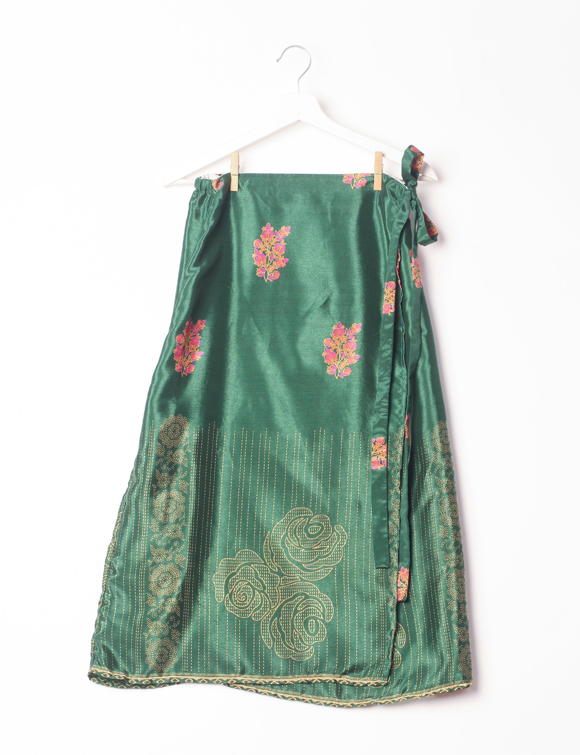Long Wraparound Skirt for Women - Flowy High Waist Maxi Skirt with Side Slits - Boho Beach Skirt for Summer, Vacations, and Casual Outings