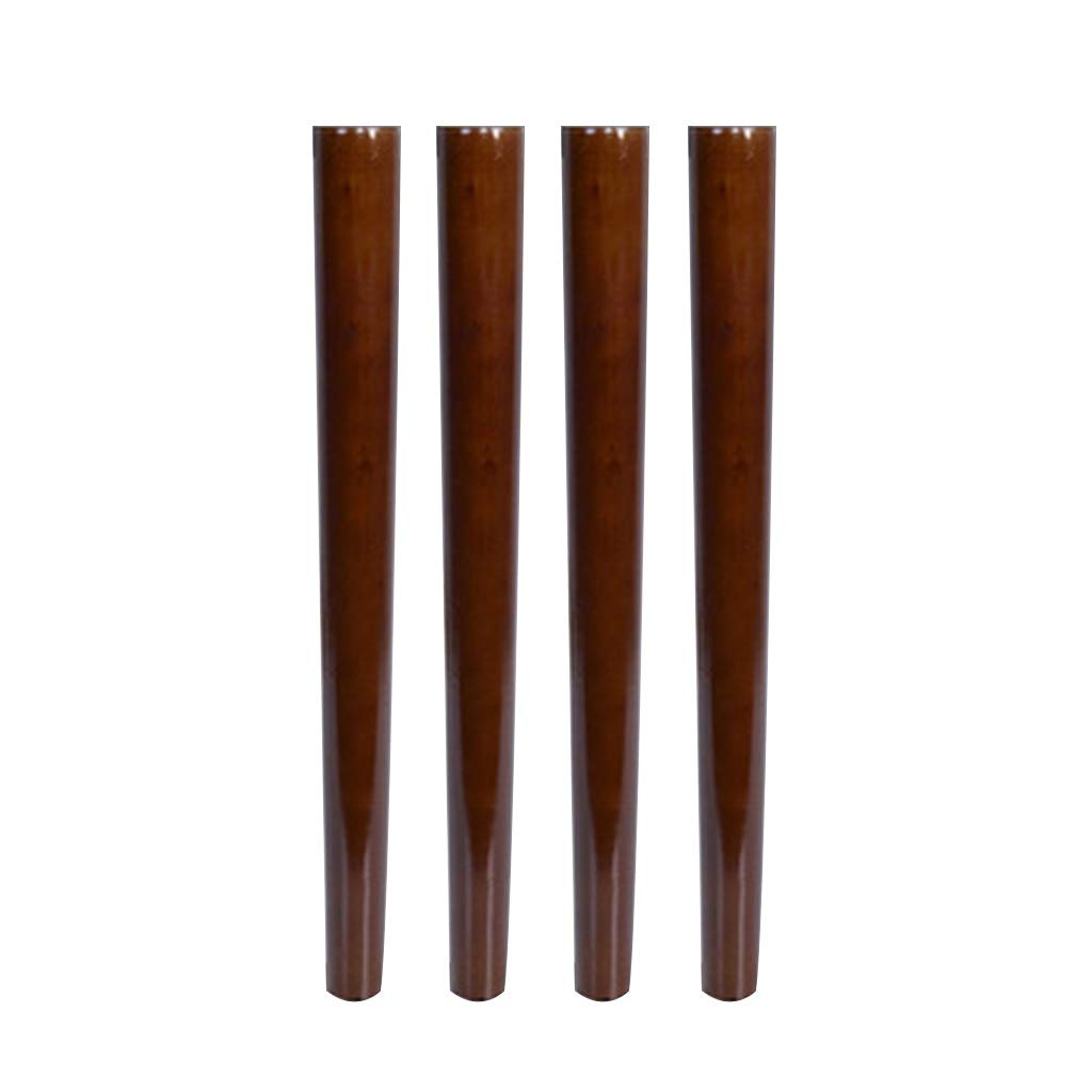 ahh Replacement Furniture Legs Set of 4 - 60cm/23.6inch Straight Red Legs for Sofa, Couch, Armchair, Recliner, Dresser, Cabinet, Nightstand, Desk & Table | Perfect for Home Office, Living Room & Bedroom Furniture Upgrade
