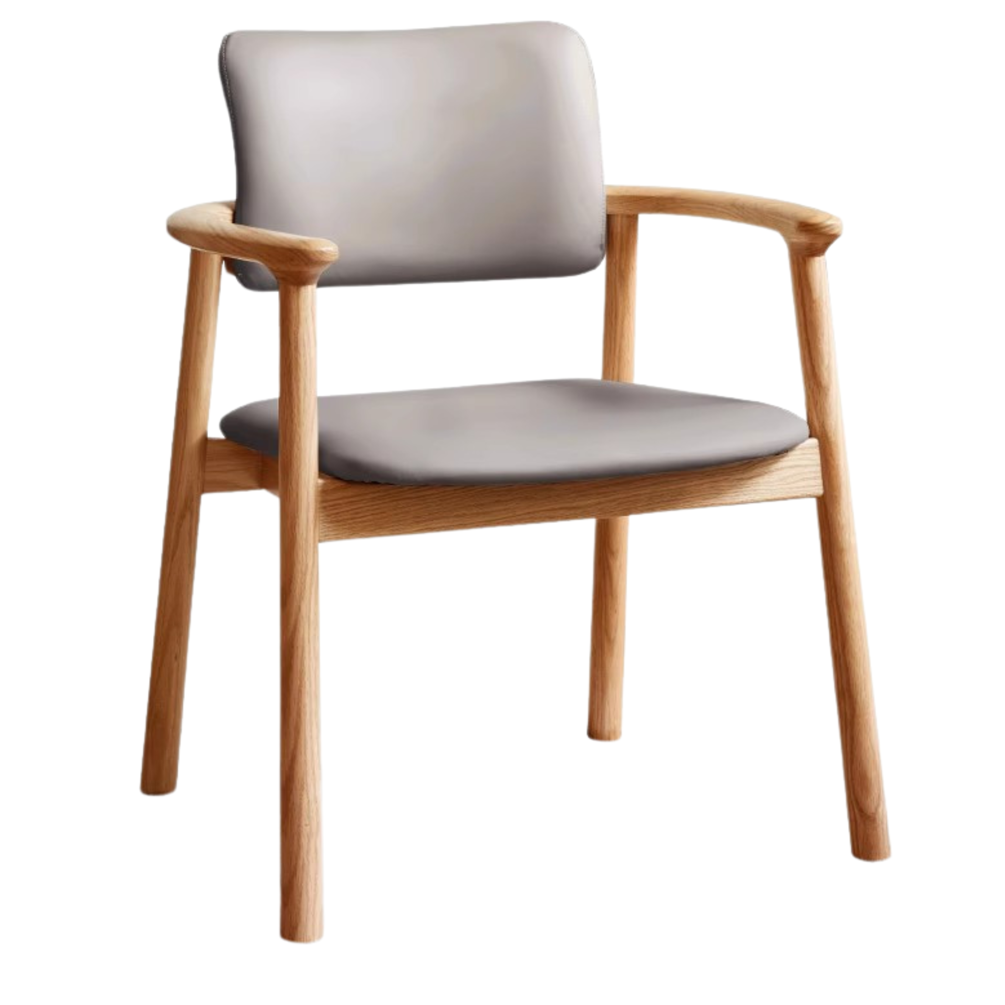 Solid Oak Wood Leisure Armchair - Comfortable Lounge Chair for Living Room, Patio & Office - Perfect for Relaxing, Reading & Entertaining