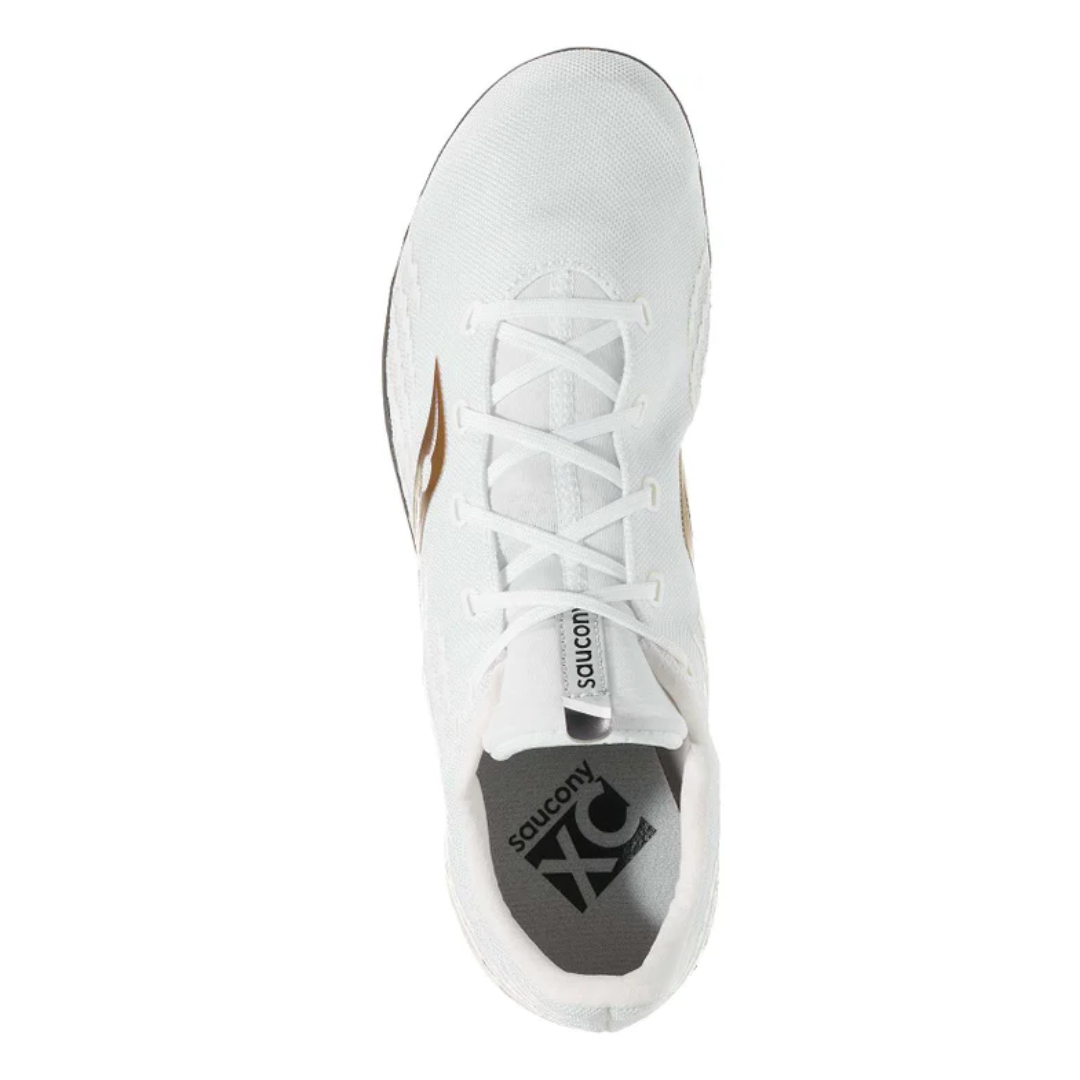 Men's Havok XC3 Spiked Running Shoes - White (Regular Width) | Lightweight Track & Field Shoes for Sprinting, Cross Country & Competition