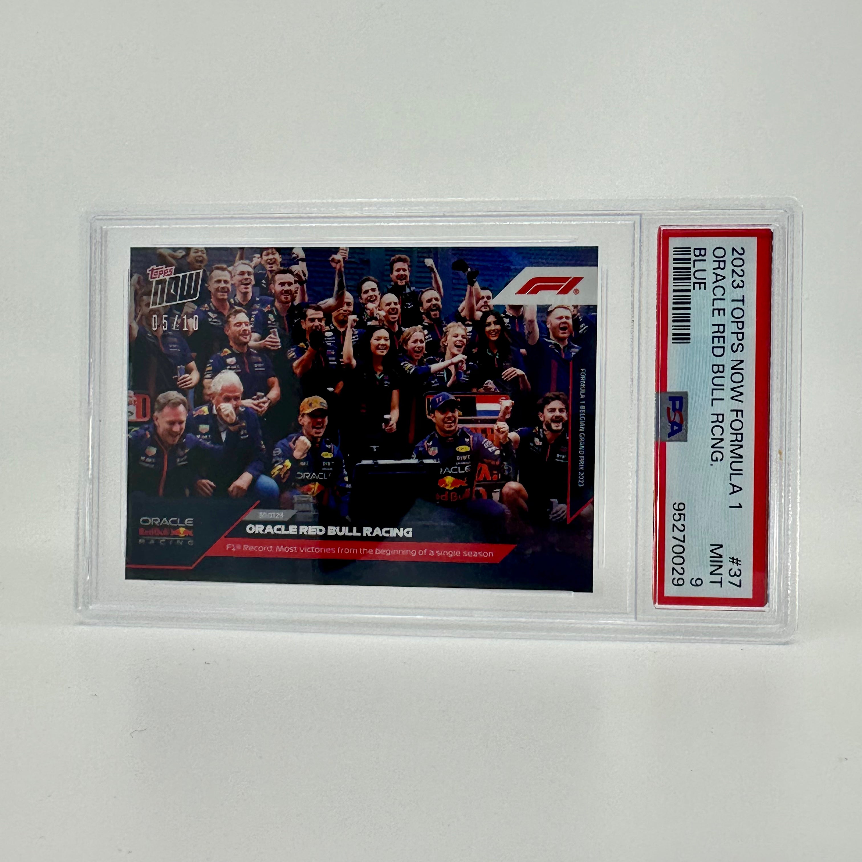PSA 9 Graded 2005 Topps Max Verstappen #37 Blue Rookie Card - Perfect for F1 Collectors, Sports Memorabilia Displays, and Investment Portfolios