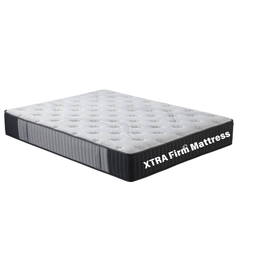 Care Plus X Firm Mattress & Base - Single Size Orthopedic Support Bed Set for Back Pain Relief | Perfect for Guest Rooms, Dormitories & Small Apartments