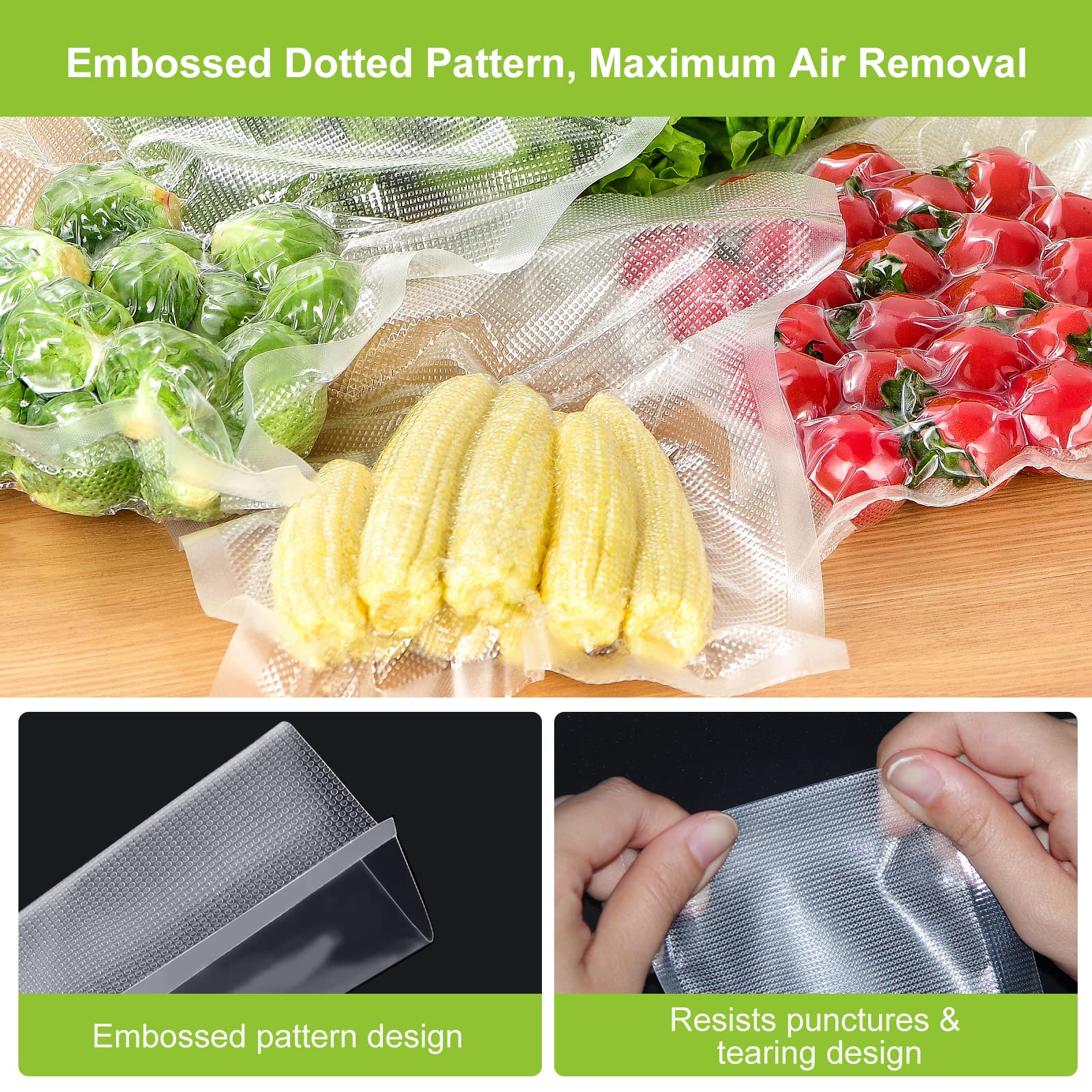 Bonsenkitchen Vacuum Sealer Bags 2 Pack - 11