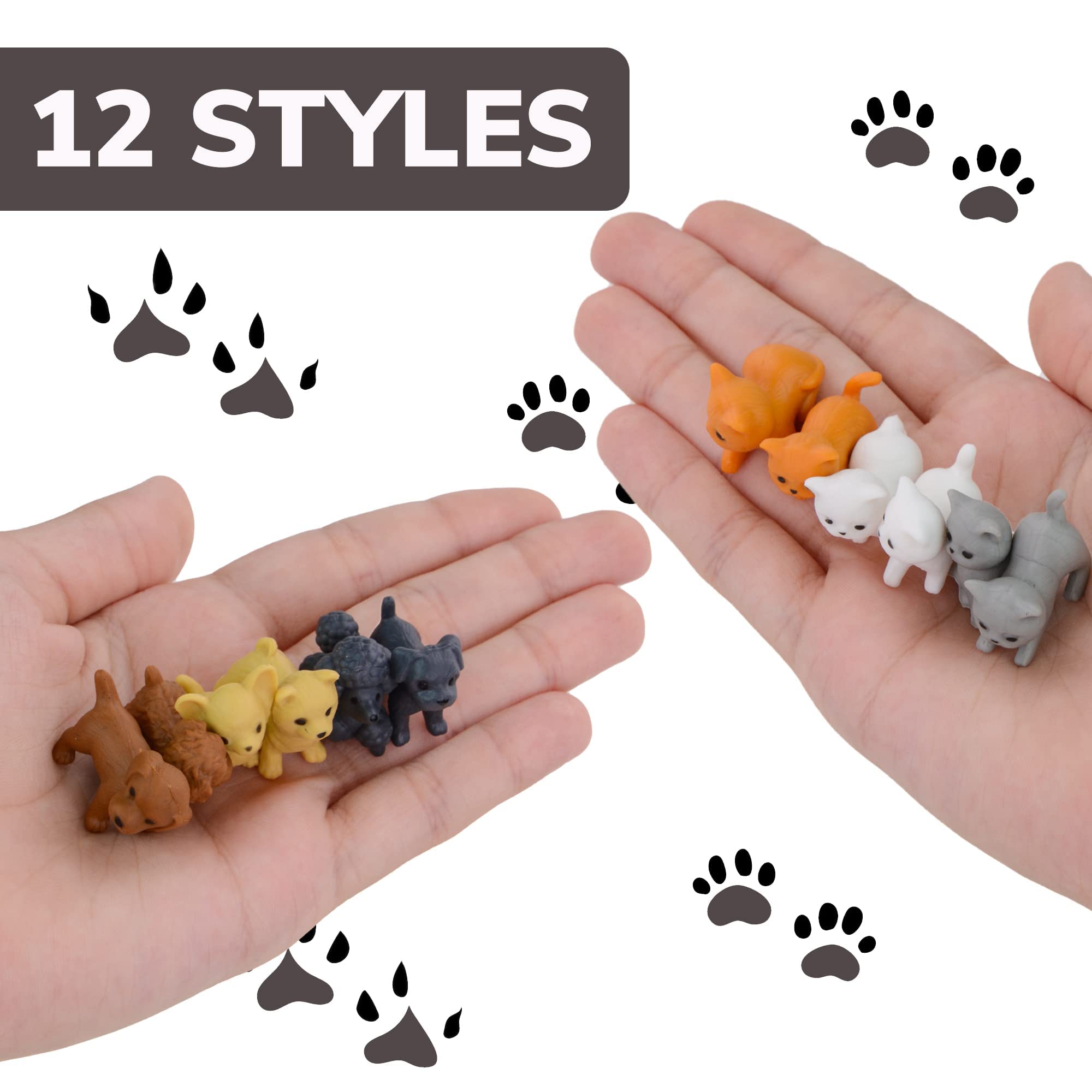 50 Pcs Pet Figurine Toys in 1.1