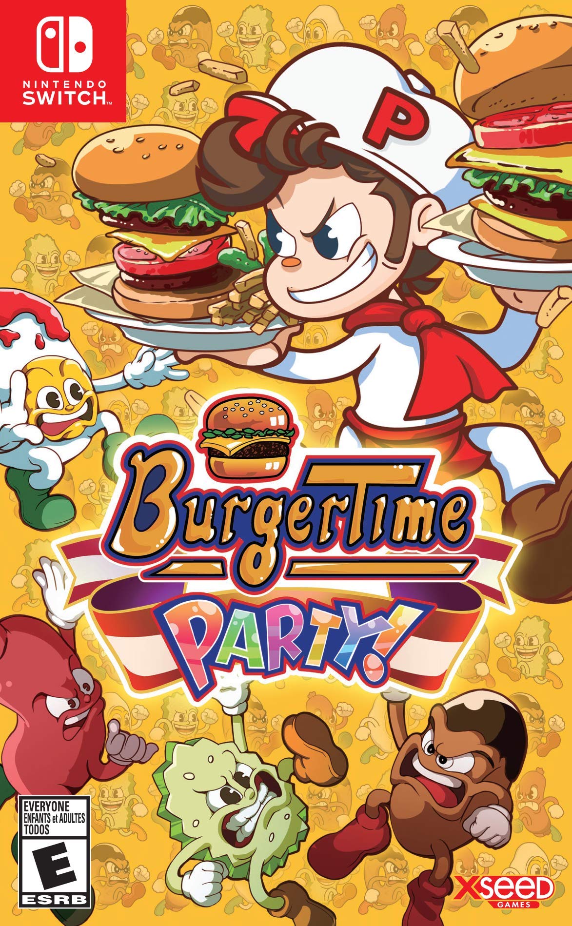 BurgerTime Party! - Fun Multiplayer Game for Nintendo Switch - Perfect for Family Game Nights & Parties