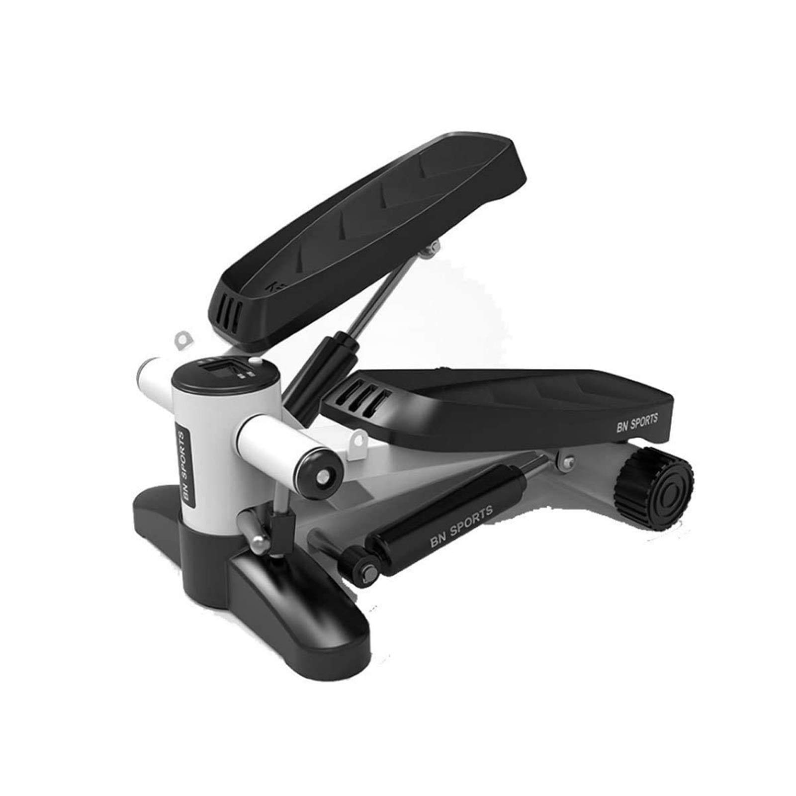 Zinhsq Mini Stepper Trainer - Adjustable Height Stepper Exercise Machine with Resistance Bands & LCD Monitor - Air Climber for Home Cardio Workout, Office Fitness & Small Space Exercise