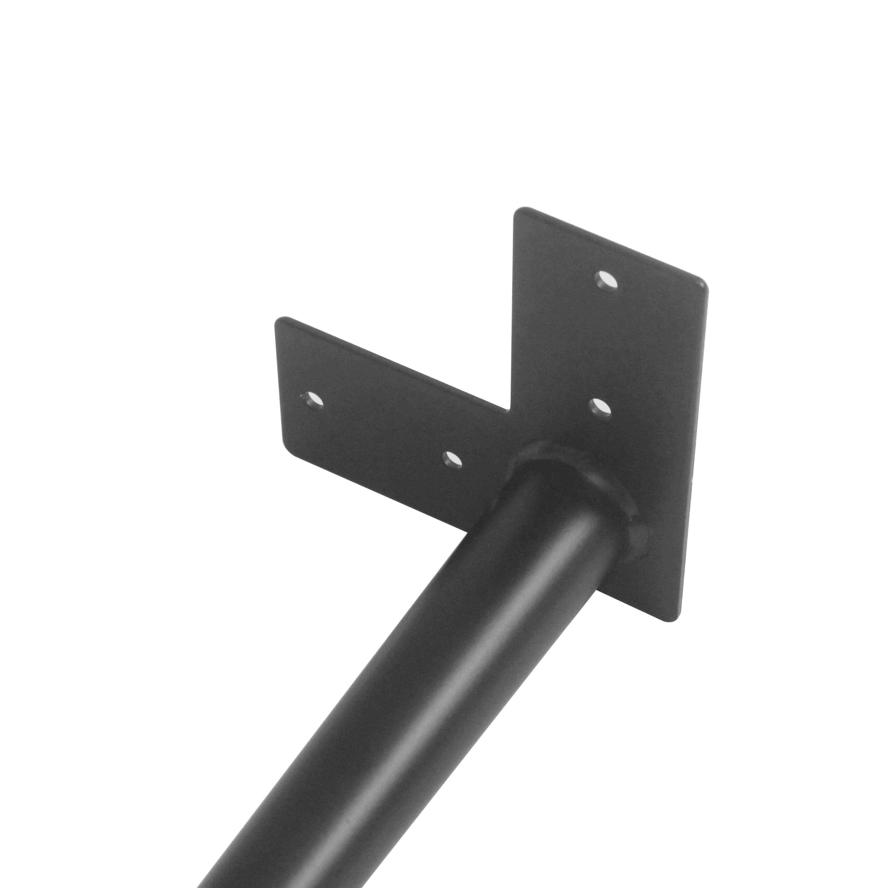 G800098 410 Cone Shape Coffee Table Legs - Black Powder Coated Metal Table Legs Set of 4 - Perfect for DIY Furniture, Modern Coffee Tables & Home Decor Projects