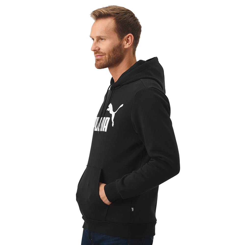 PUMA Men's Essentials Logo Fleece Hoodie - Soft & Comfortable Pullover Sweatshirt for Casual Wear (Big & Tall Sizes Available) - Perfect for Gym, Lounge & Outdoor Activities