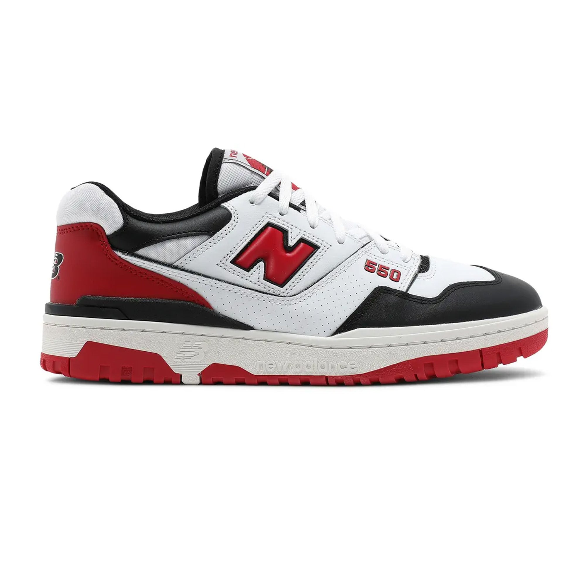 550 'White Red Black' Sneakers (2021) - Men's Casual Shoes for Running, Walking & Everyday Wear